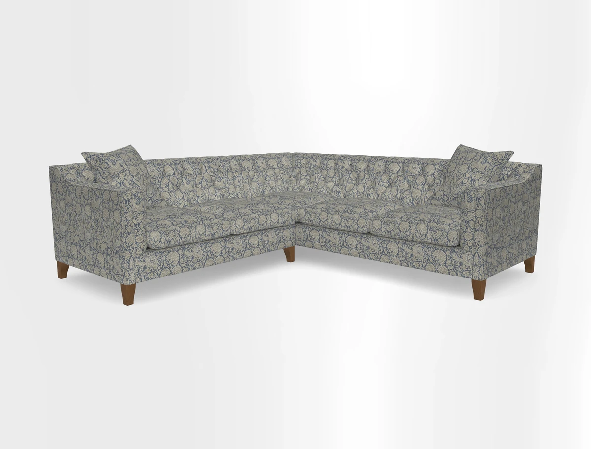 Haresfield Dipped Arm Corner Group LHF & RHF in Two Tone Plain Biscuit