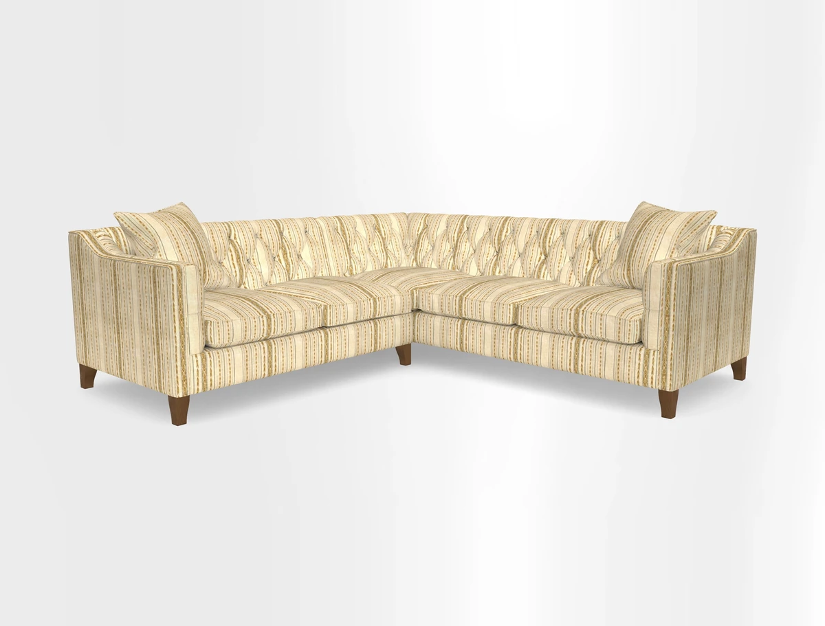 Haresfield Dipped Arm Corner Group LHF & RHF in Two Tone Plain Biscuit