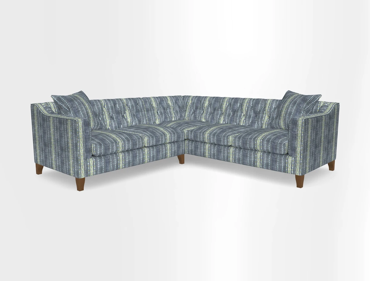 Haresfield Dipped Arm Corner Group LHF & RHF in Two Tone Plain Biscuit