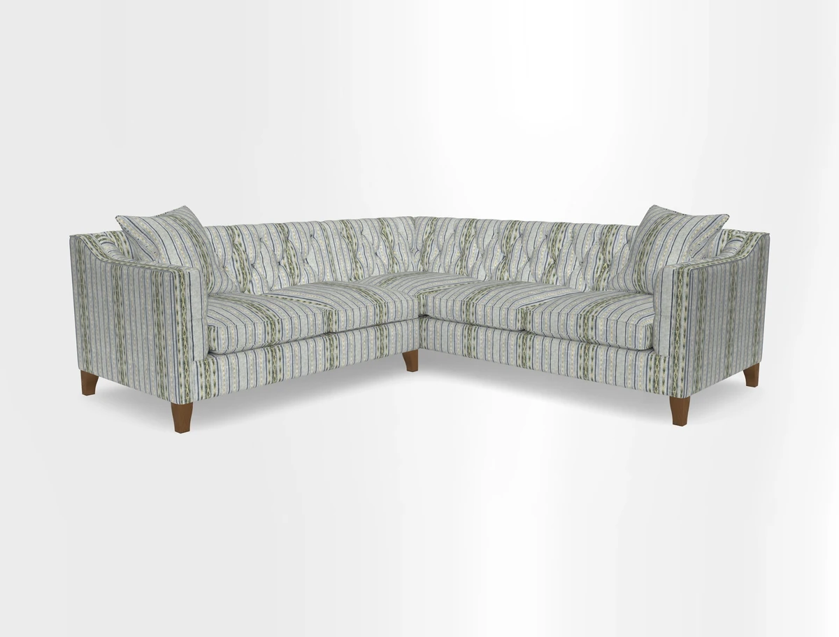 Haresfield Dipped Arm Corner Group LHF & RHF in Two Tone Plain Biscuit