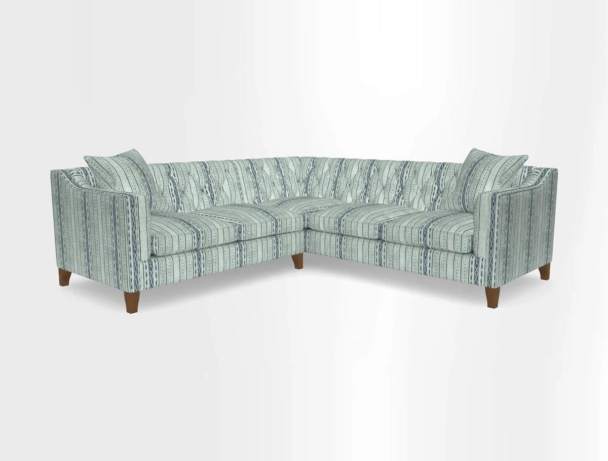 Haresfield Dipped Arm Corner Group LHF & RHF in Two Tone Plain Biscuit