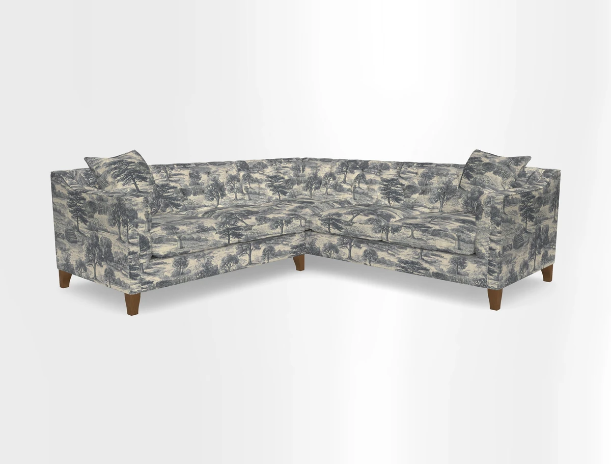 Haresfield Dipped Arm Corner Group LHF & RHF in Two Tone Plain Biscuit