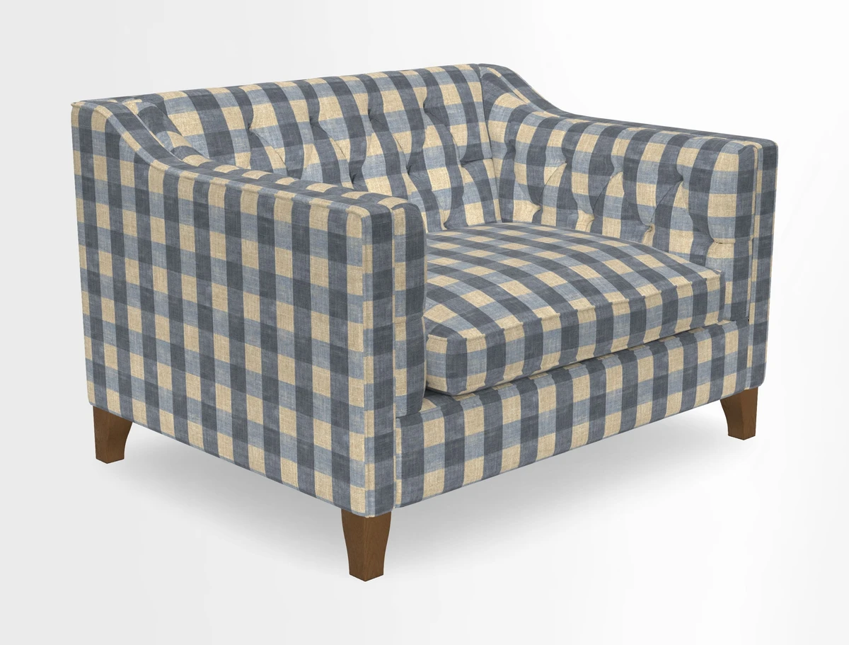 Haresfield Snuggler Dipped Arms in Mohair Lichen Seat Cushion in RHS Gertrude Jekyll Meadow Flower Olive and Scatters in RHS Gertrude Jekyll Folklore Olive