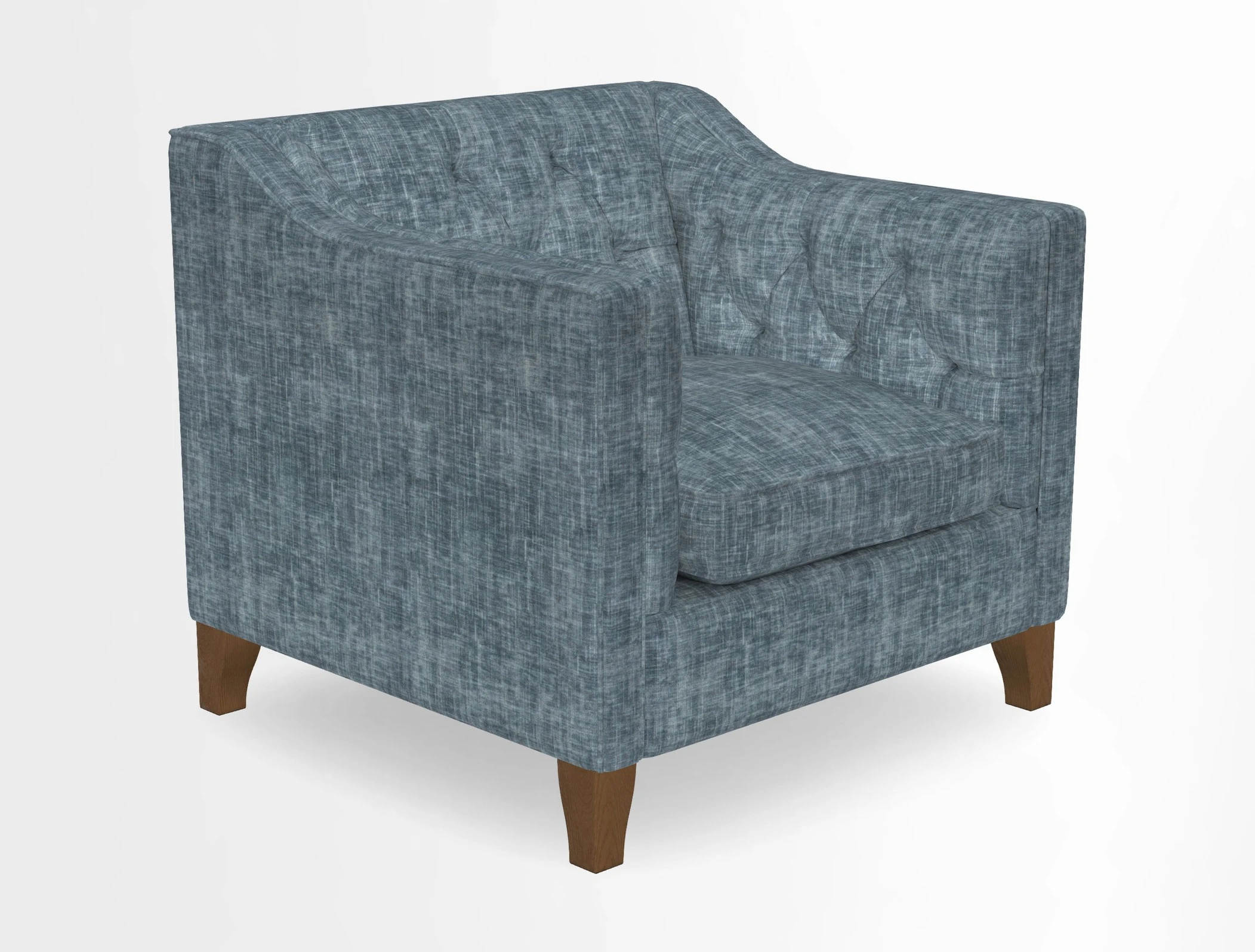 Haresfield Dipped Arm Chair in Two Tone Plain Biscuit