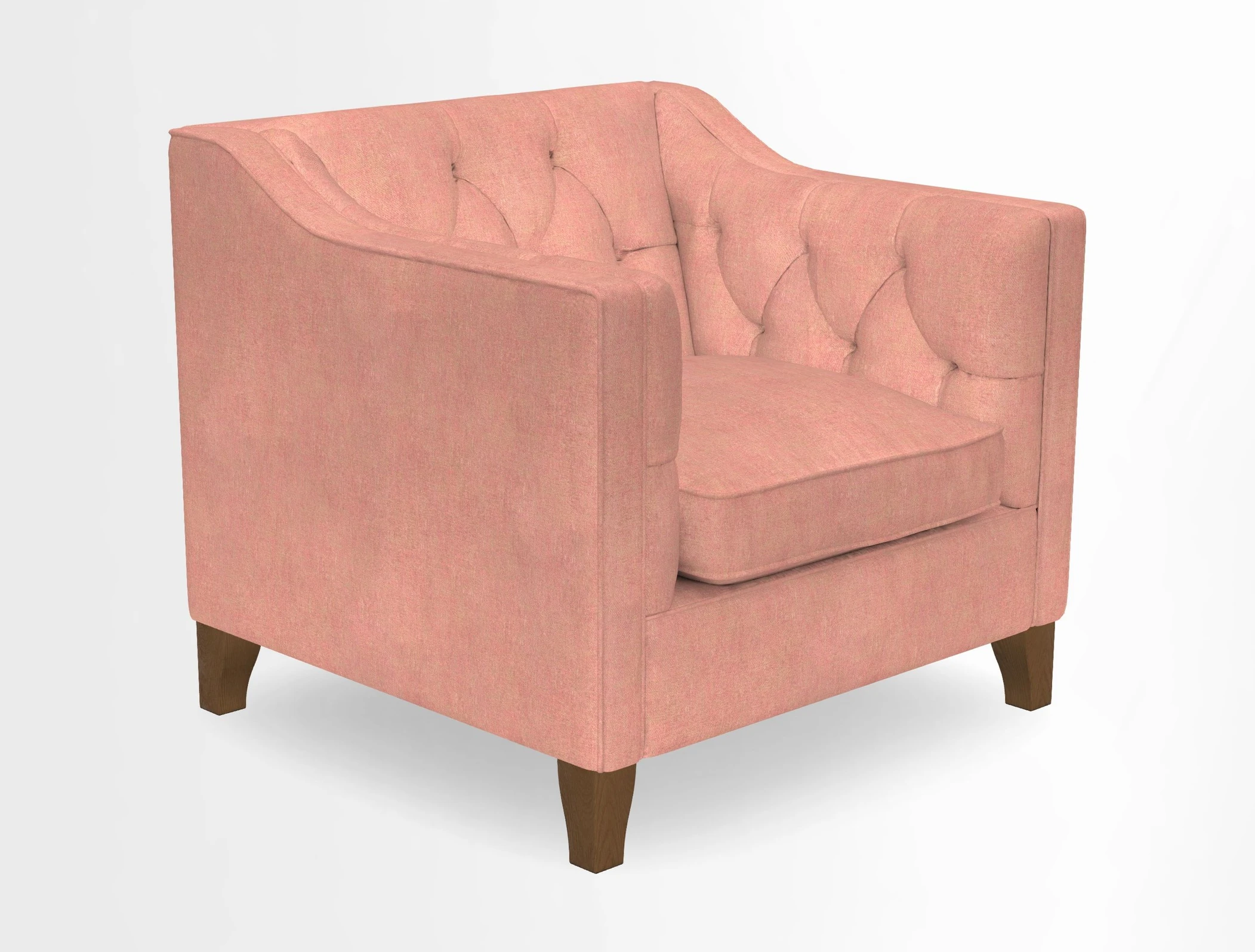 Haresfield Dipped Arm Chair in Two Tone Plain Biscuit
