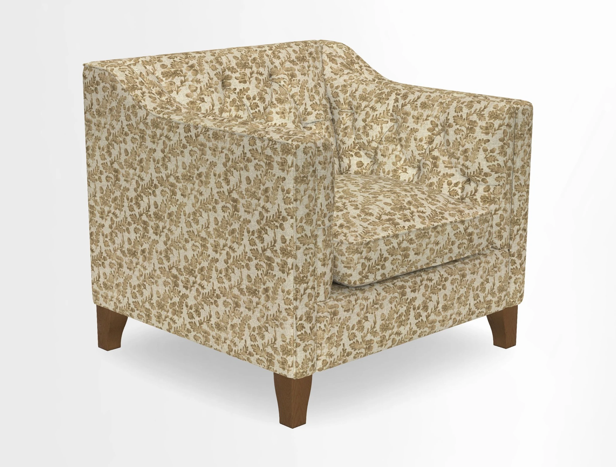 Haresfield Dipped Arm Chair in Two Tone Plain Biscuit