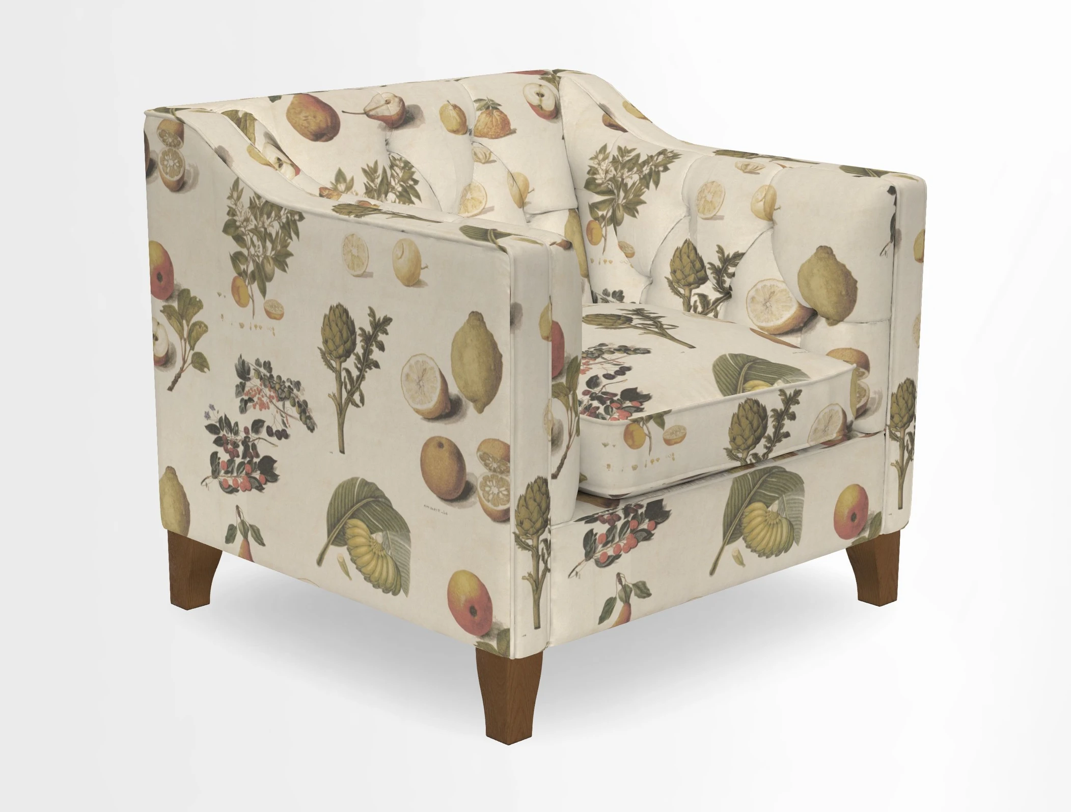 Haresfield Dipped Arm Chair in Two Tone Plain Biscuit