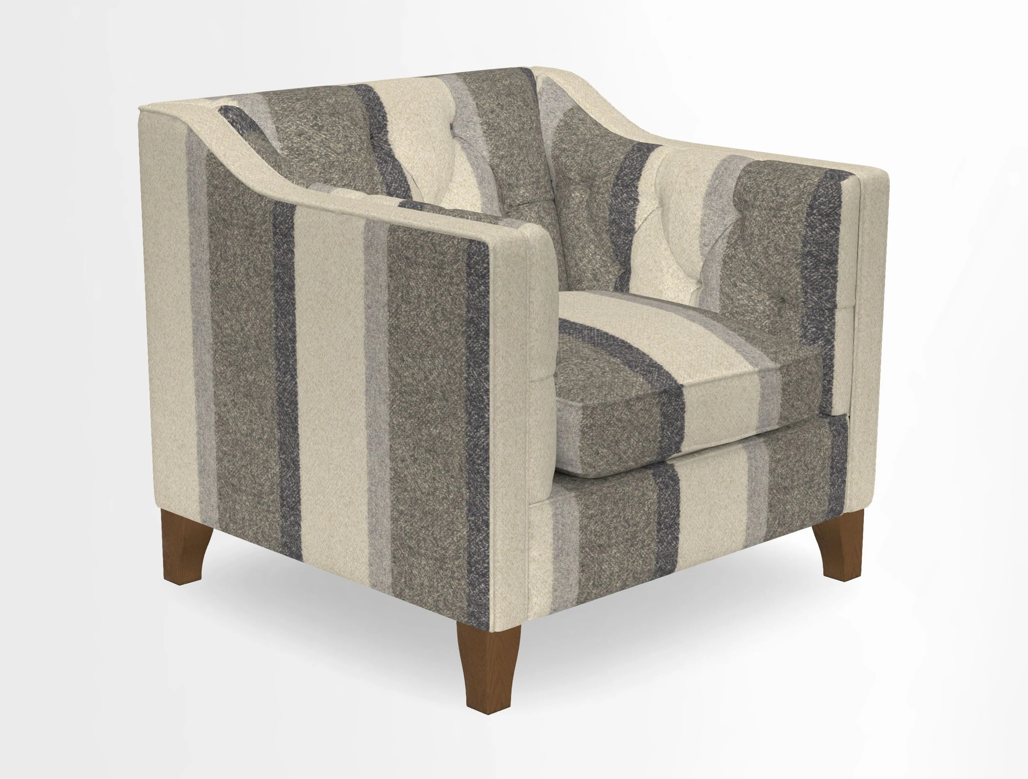 Haresfield Dipped Arm Chair in Two Tone Plain Biscuit