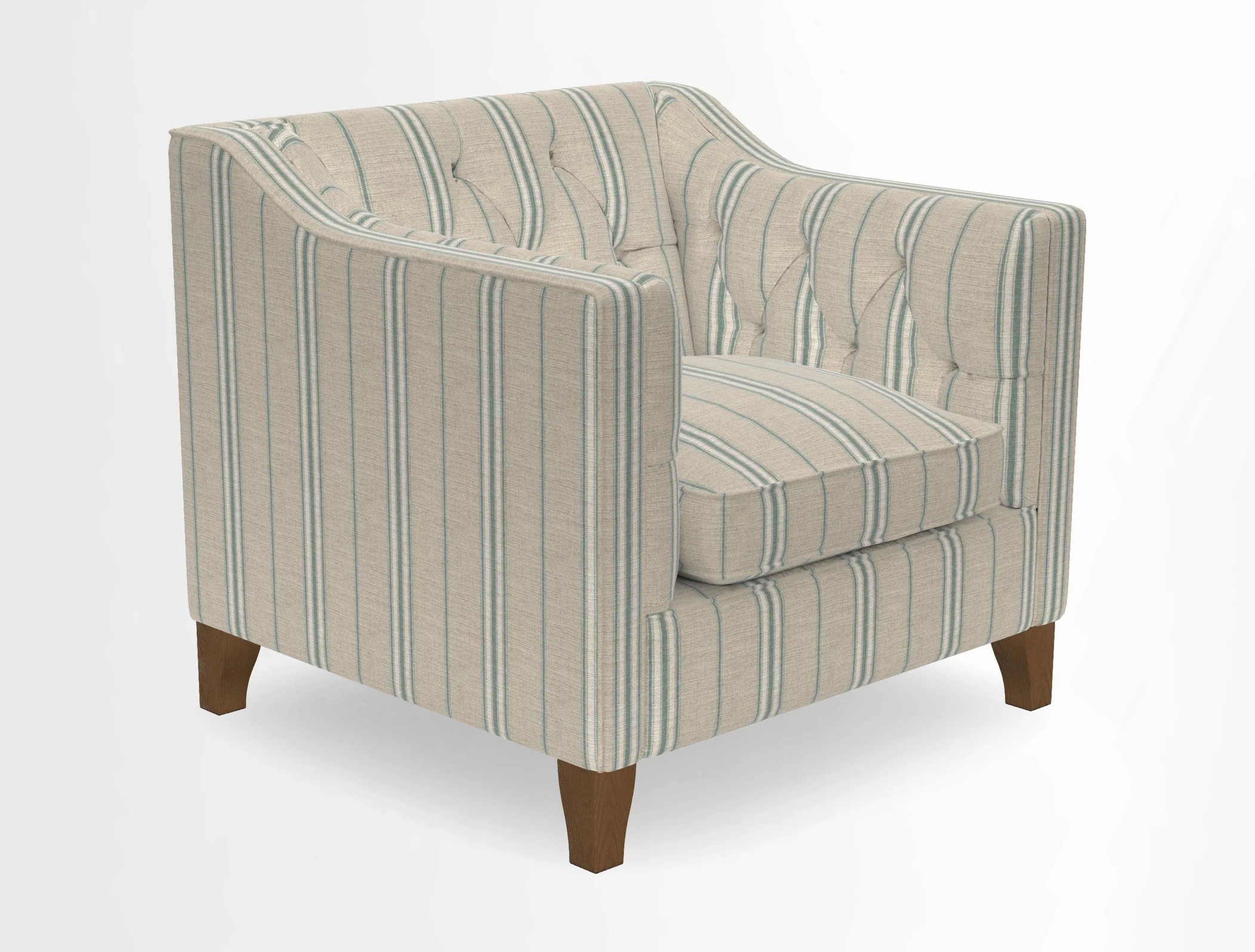Haresfield Dipped Arm Chair in Two Tone Plain Biscuit