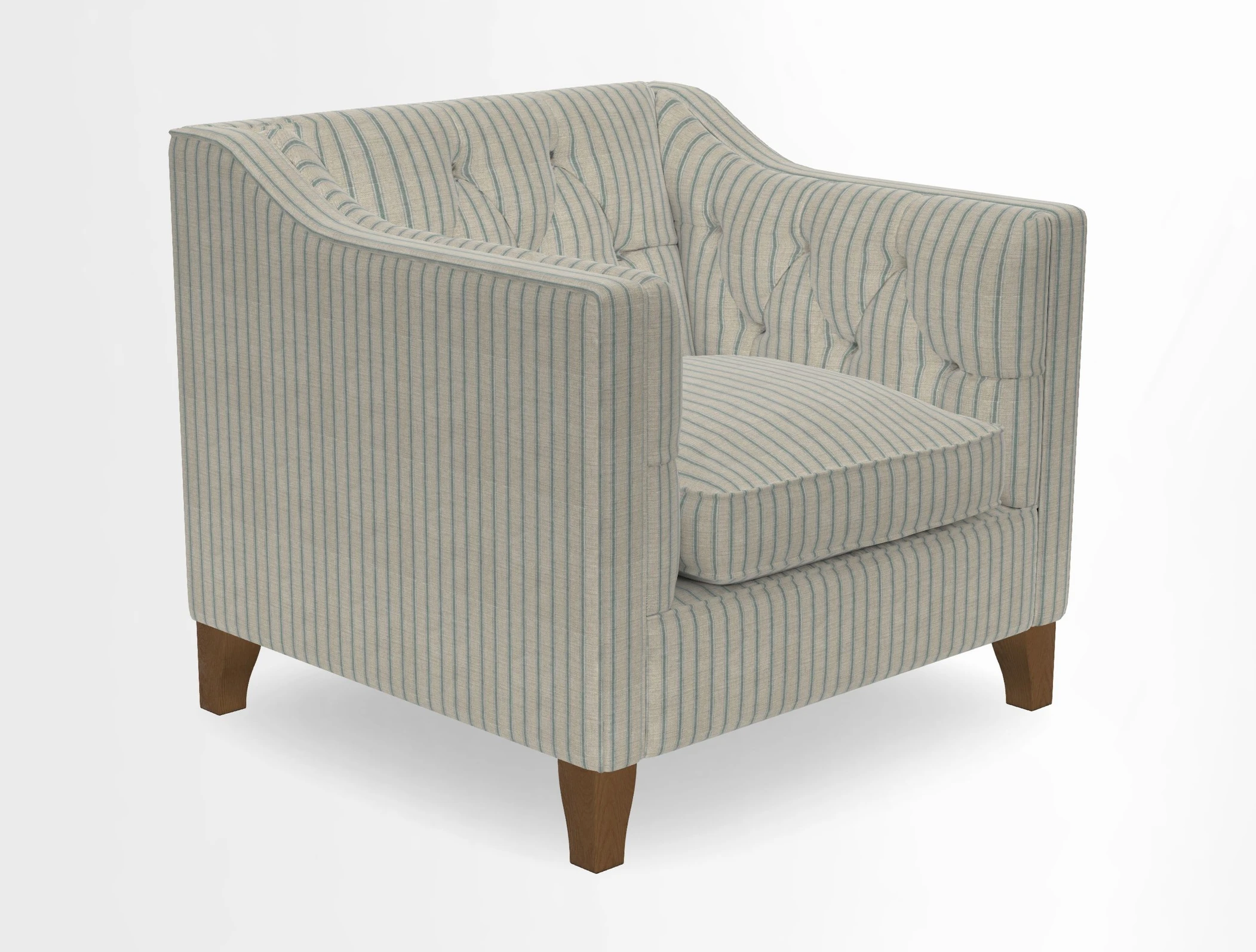 Haresfield Dipped Arm Chair in Two Tone Plain Biscuit