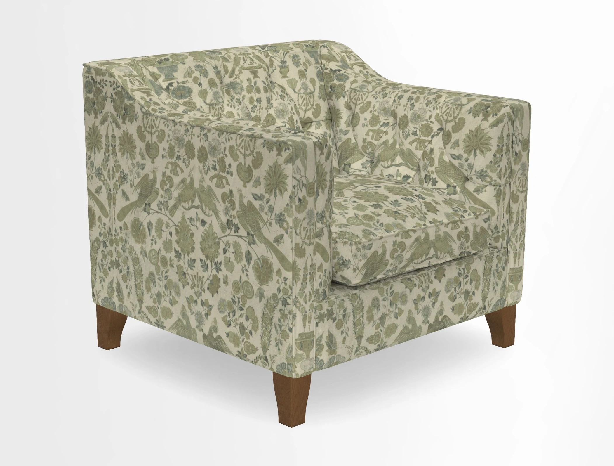 Haresfield Dipped Arm Chair in Two Tone Plain Biscuit