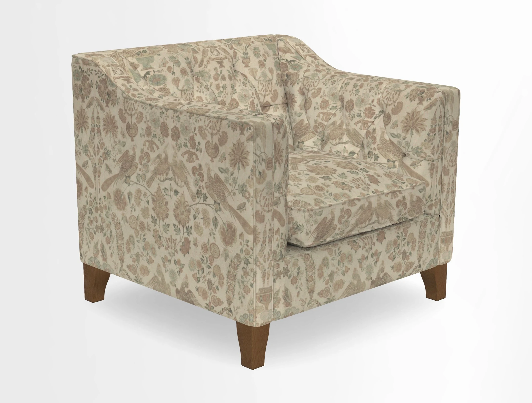 Haresfield Dipped Arm Chair in Two Tone Plain Biscuit