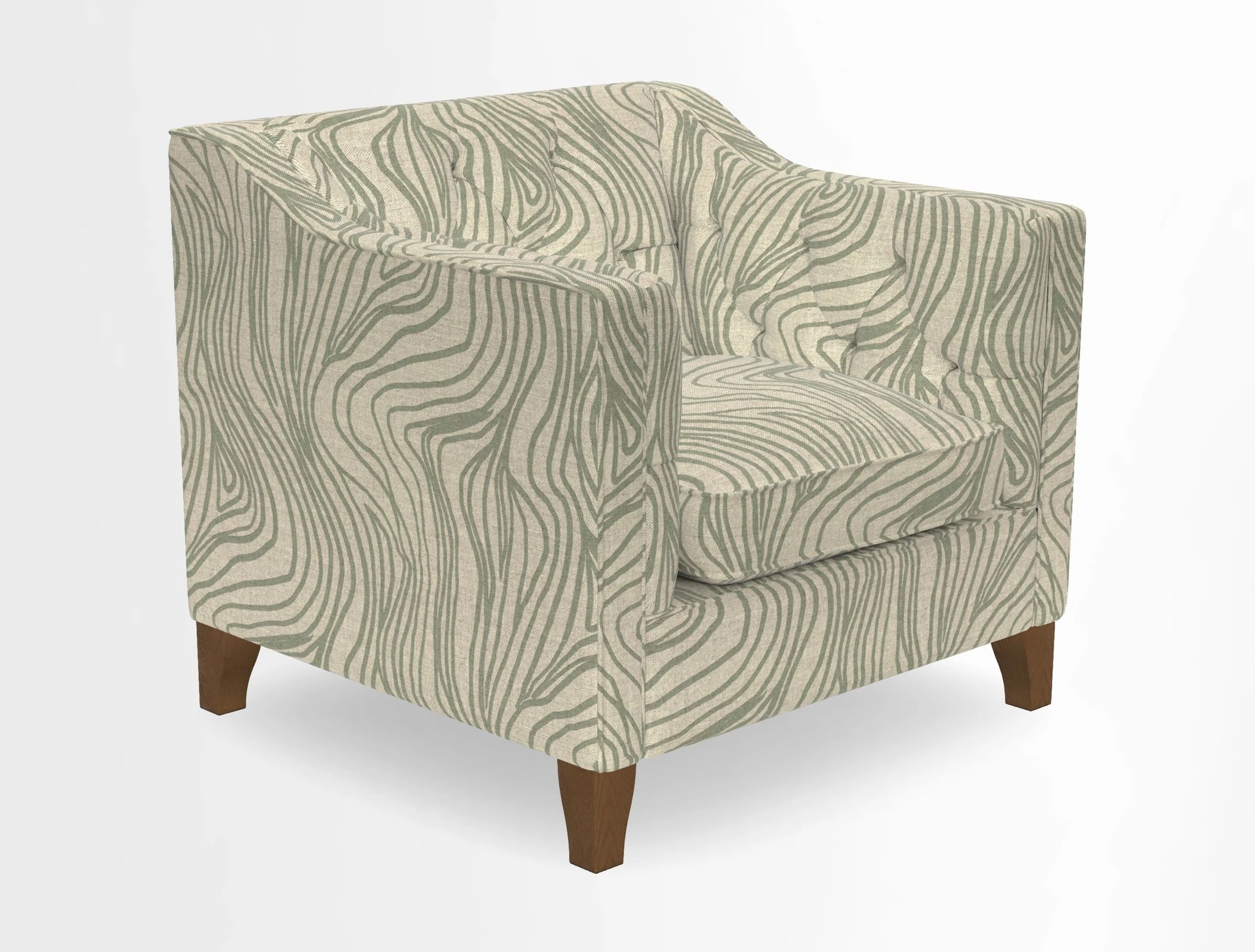 Haresfield Dipped Arm Chair in Two Tone Plain Biscuit
