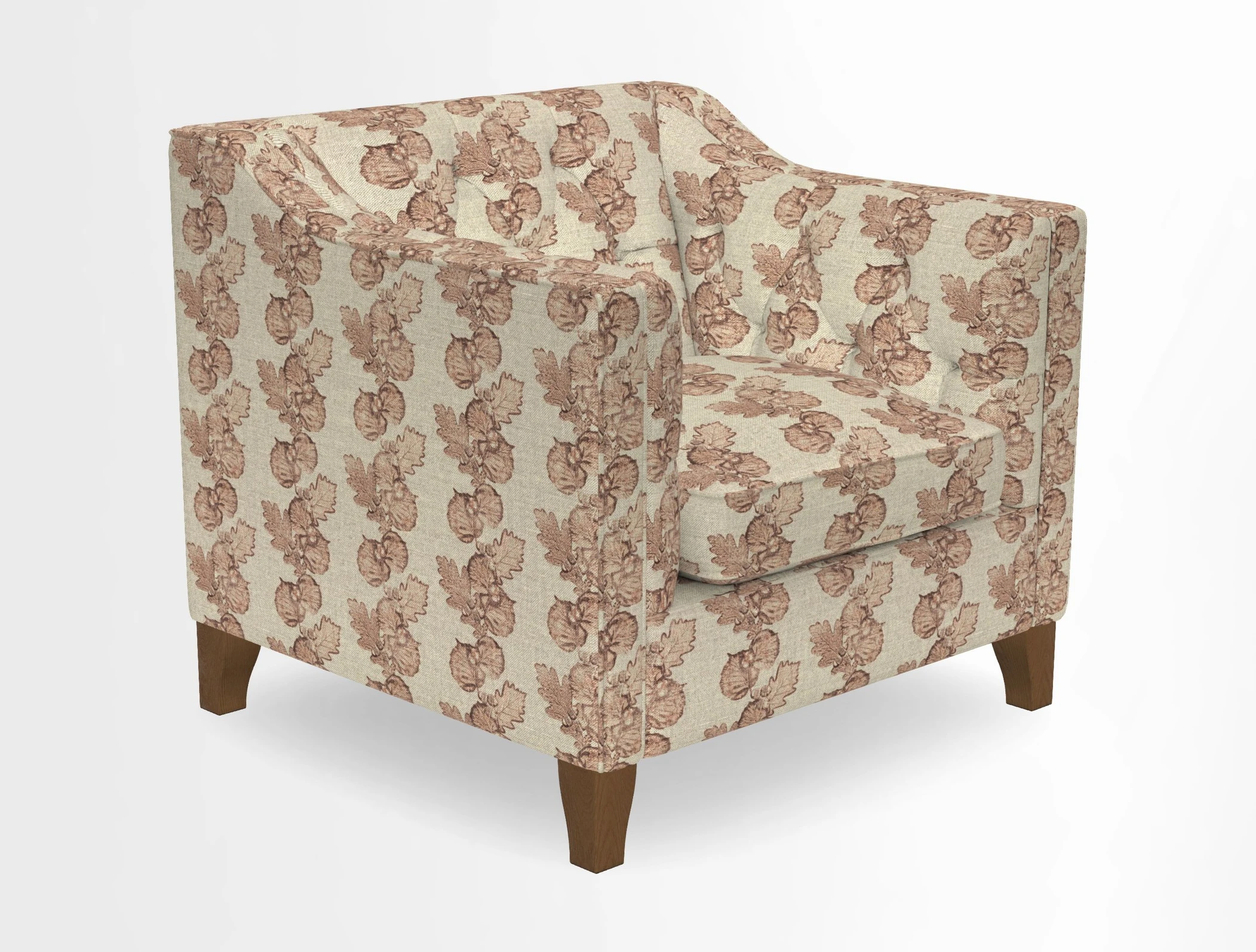 Haresfield Dipped Arm Chair in Two Tone Plain Biscuit