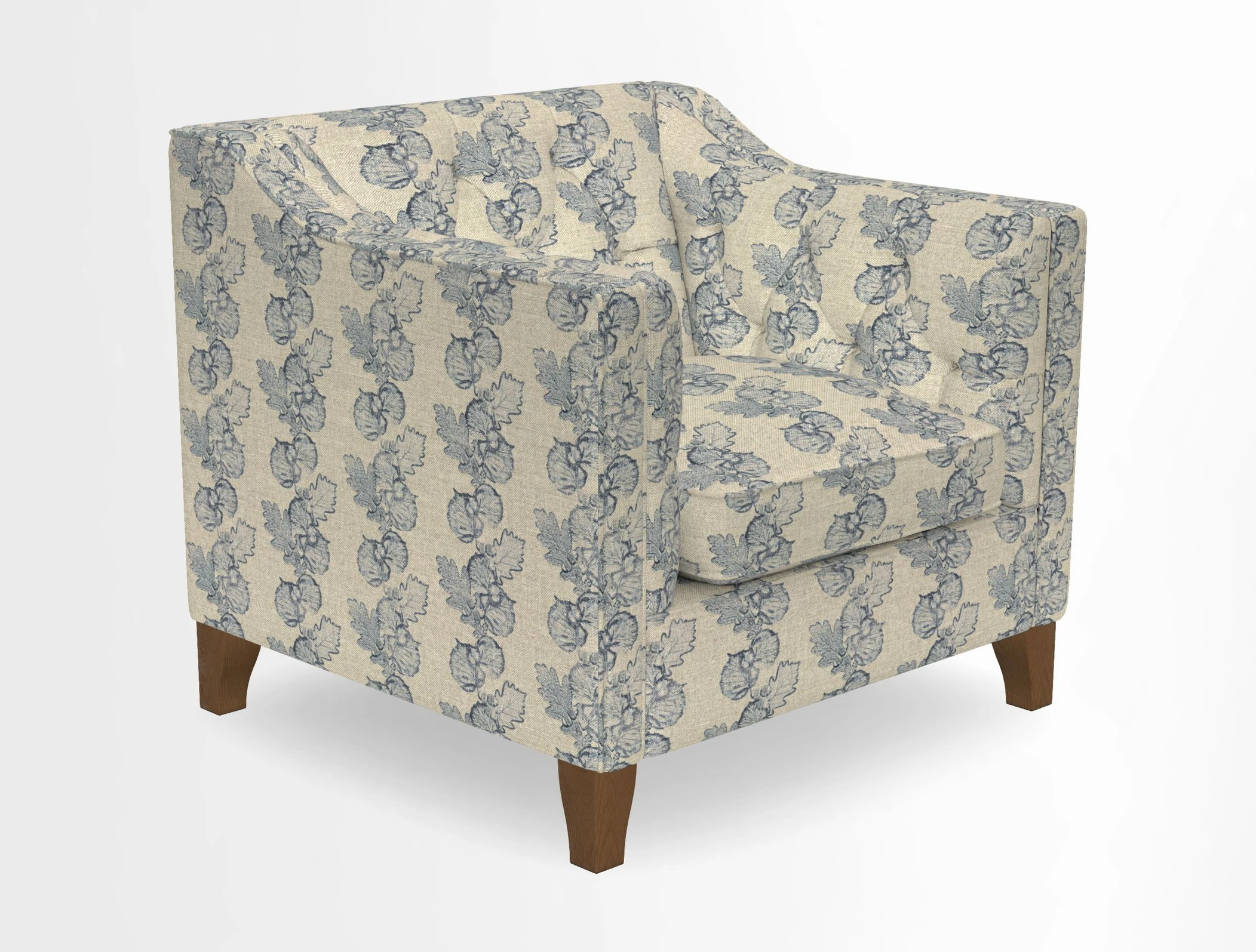 Haresfield Dipped Arm Chair in Two Tone Plain Biscuit