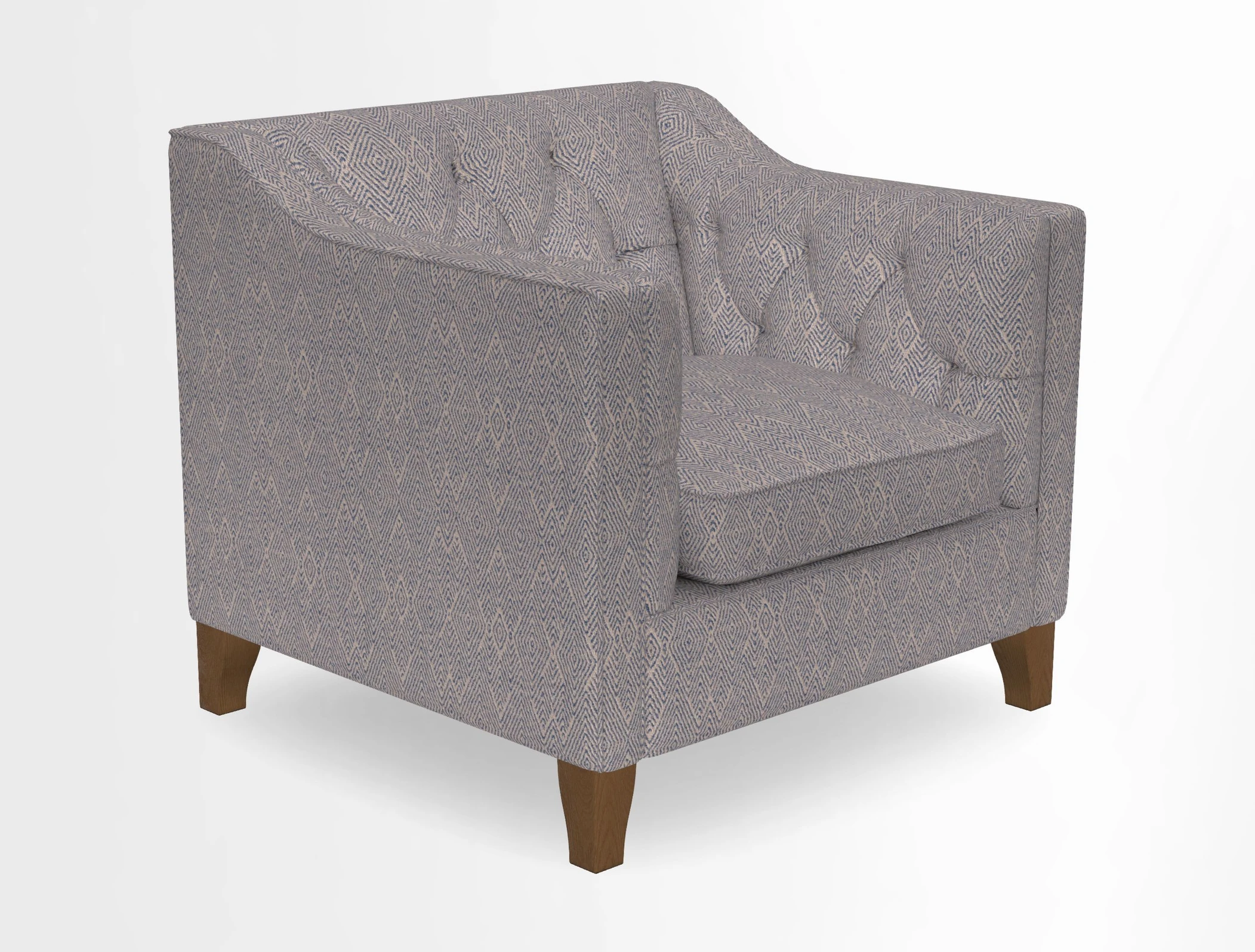 Haresfield Dipped Arm Chair in Two Tone Plain Biscuit