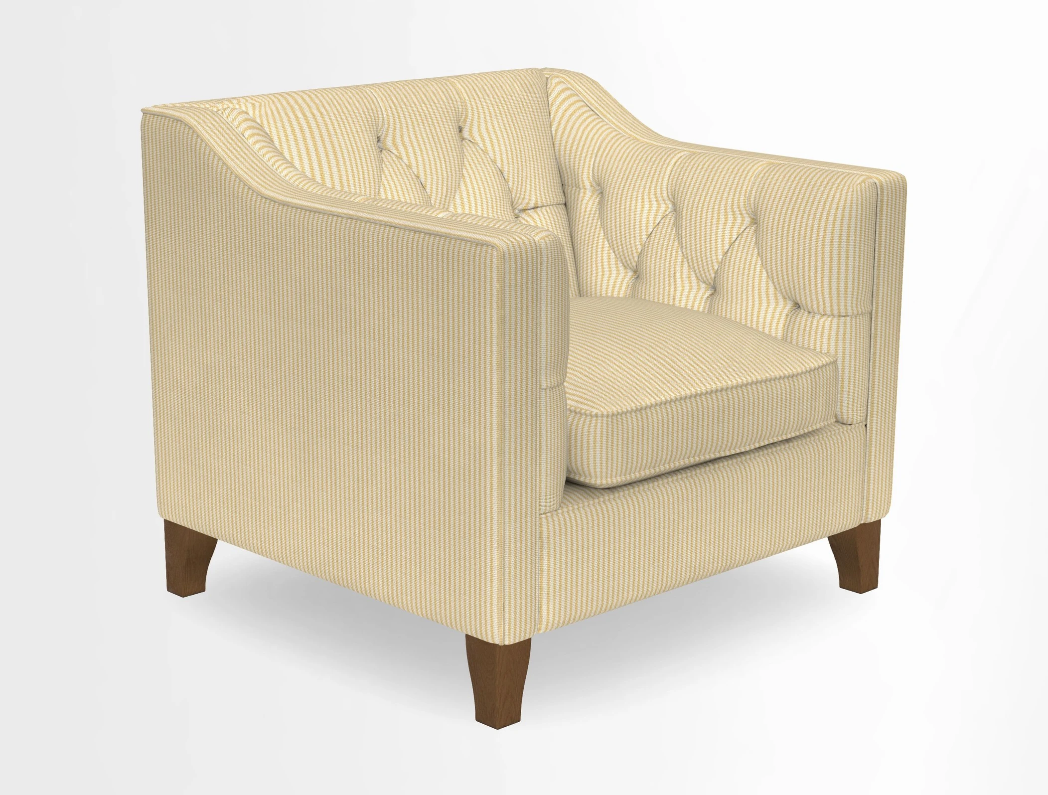Haresfield Dipped Arm Chair in Two Tone Plain Biscuit
