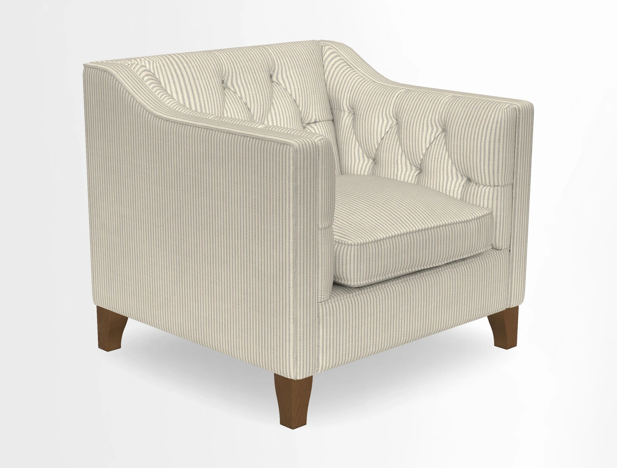 Haresfield Dipped Arm Chair in Two Tone Plain Biscuit