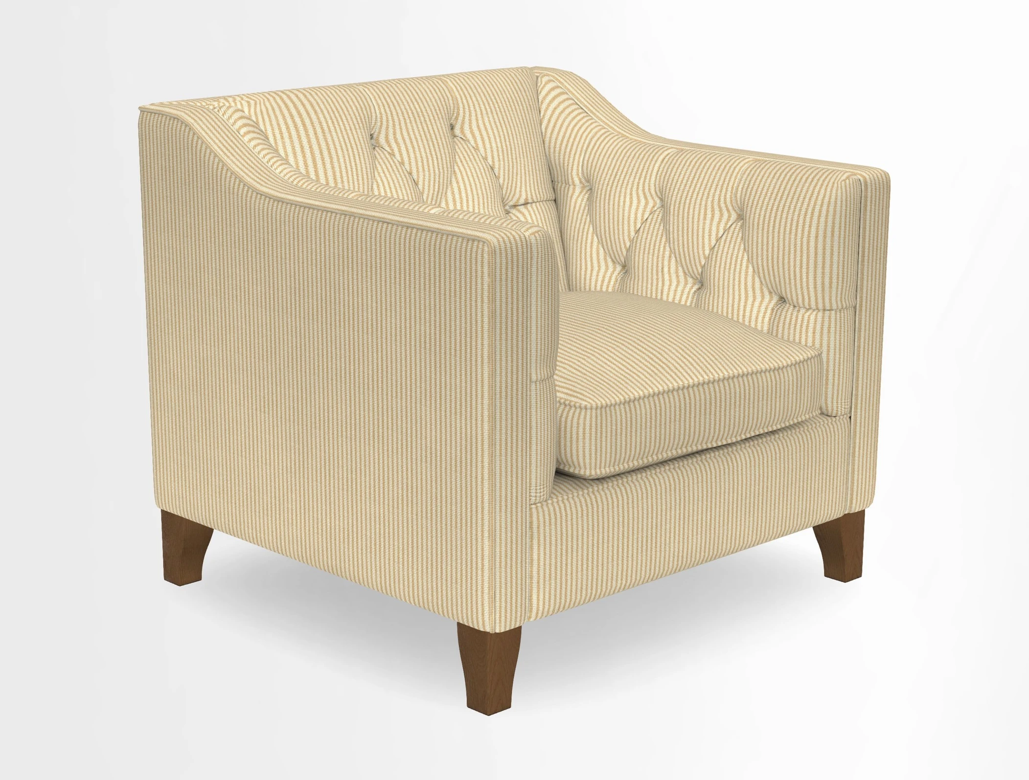 Haresfield Dipped Arm Chair in Two Tone Plain Biscuit