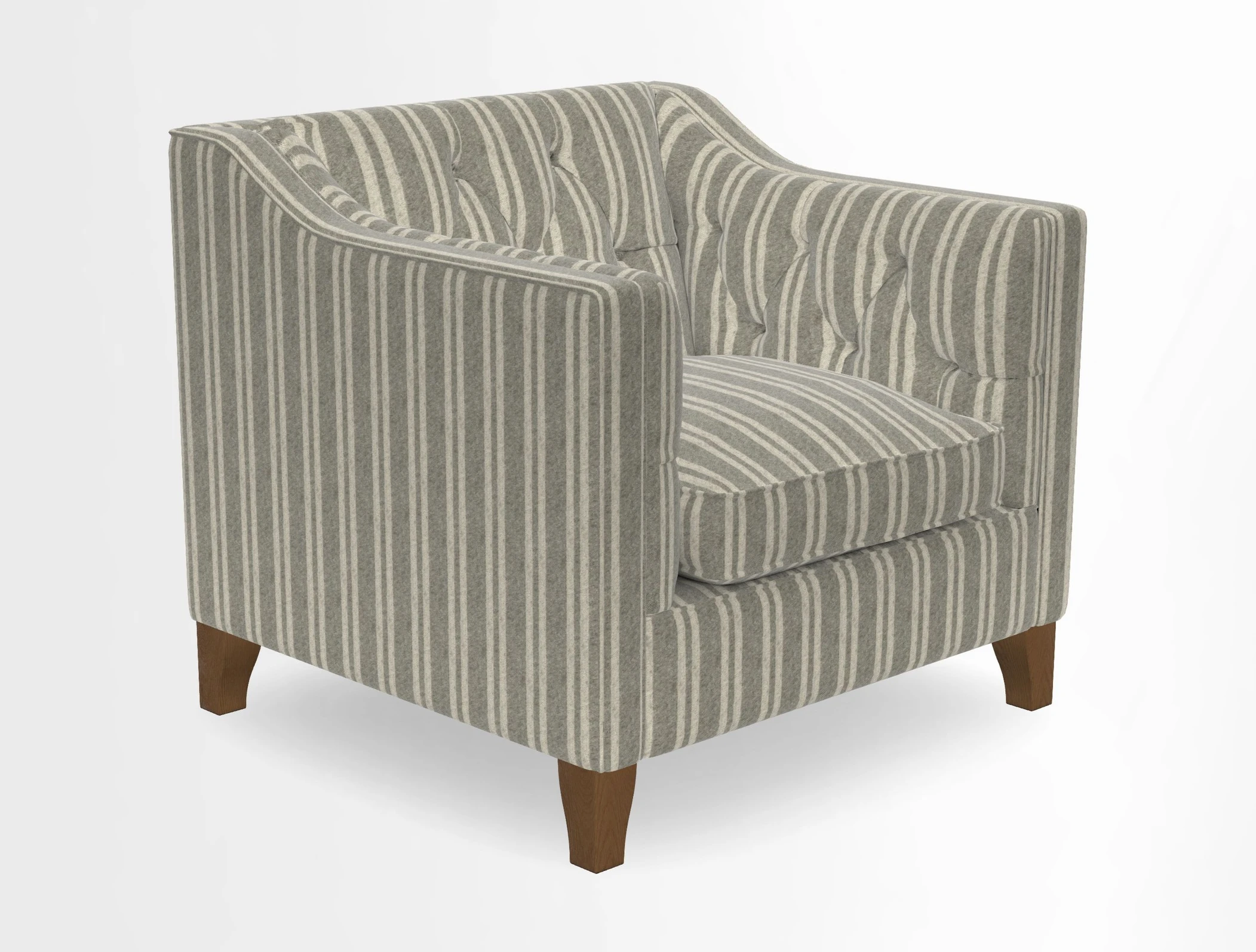 Haresfield Dipped Arm Chair in Two Tone Plain Biscuit