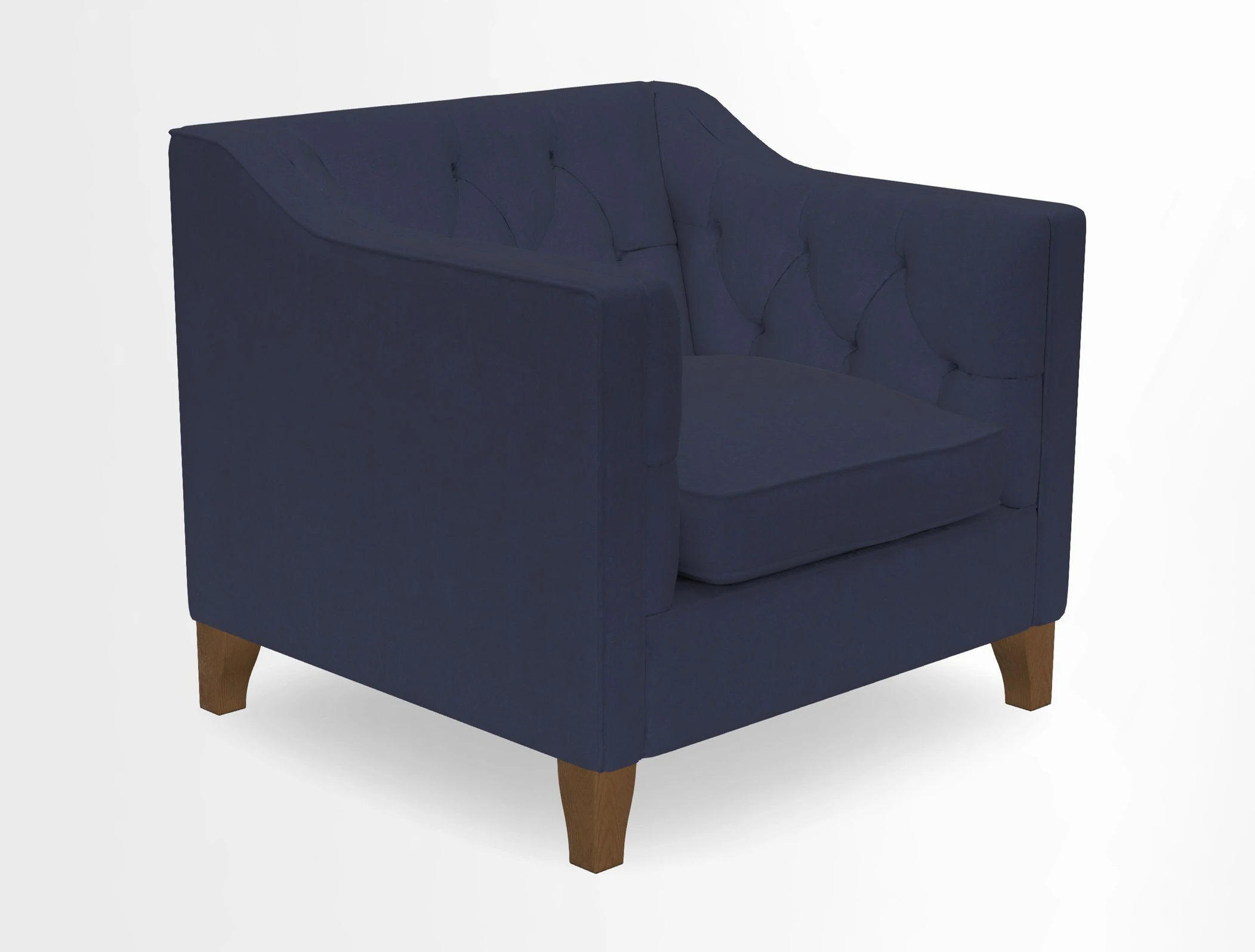 Haresfield Dipped Arm Chair in Two Tone Plain Biscuit