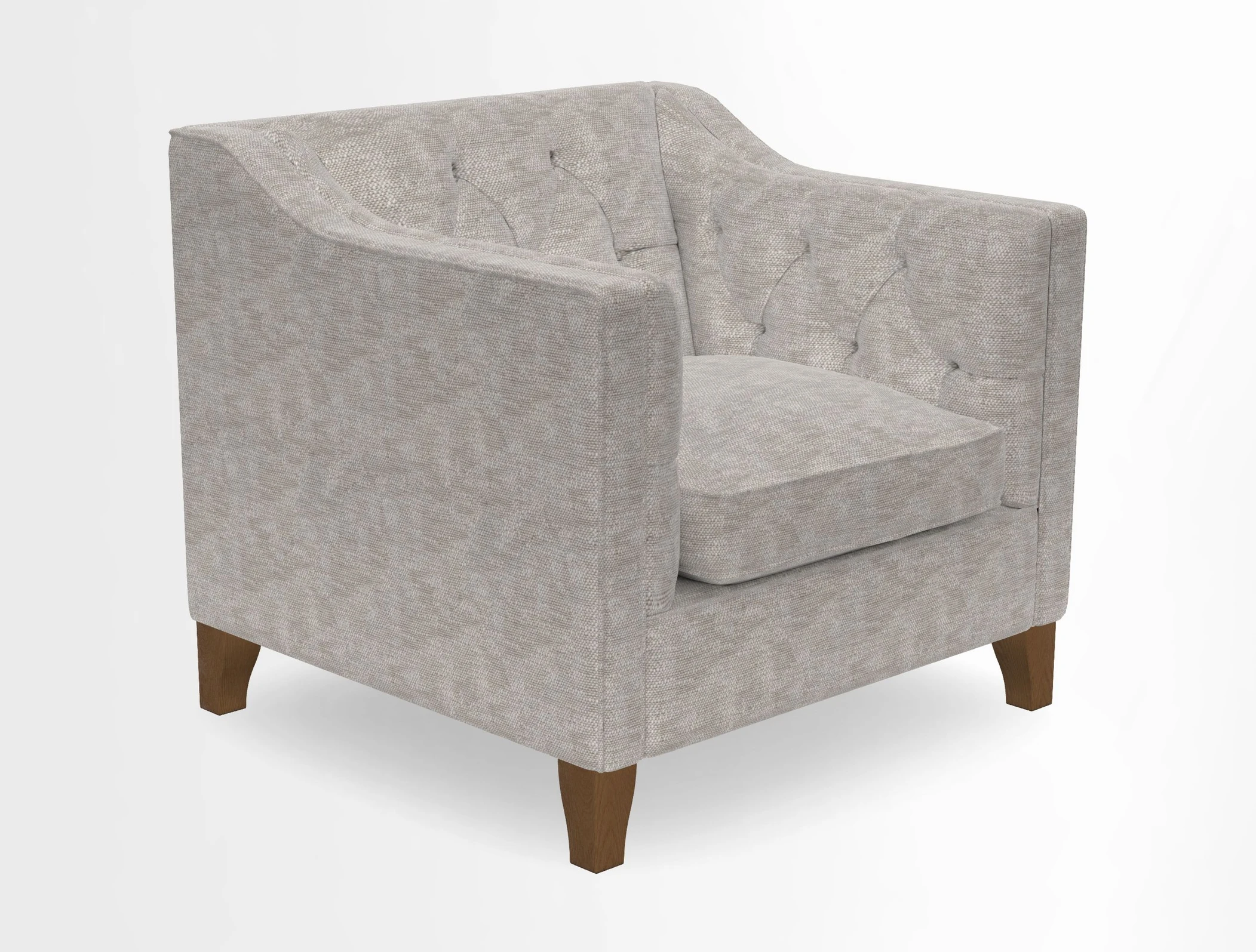 Haresfield Dipped Arm Chair in Two Tone Plain Biscuit