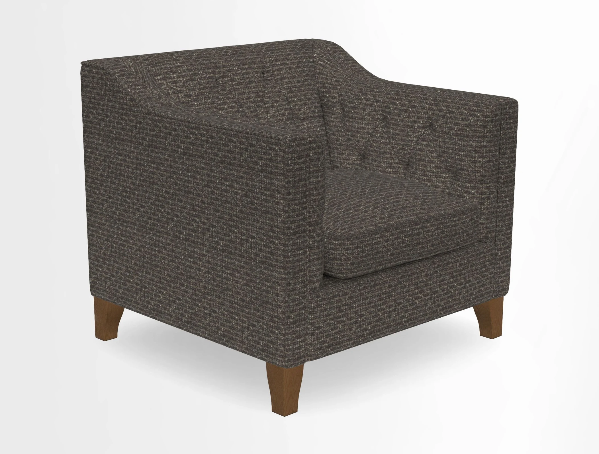Haresfield Dipped Arm Chair in Two Tone Plain Biscuit