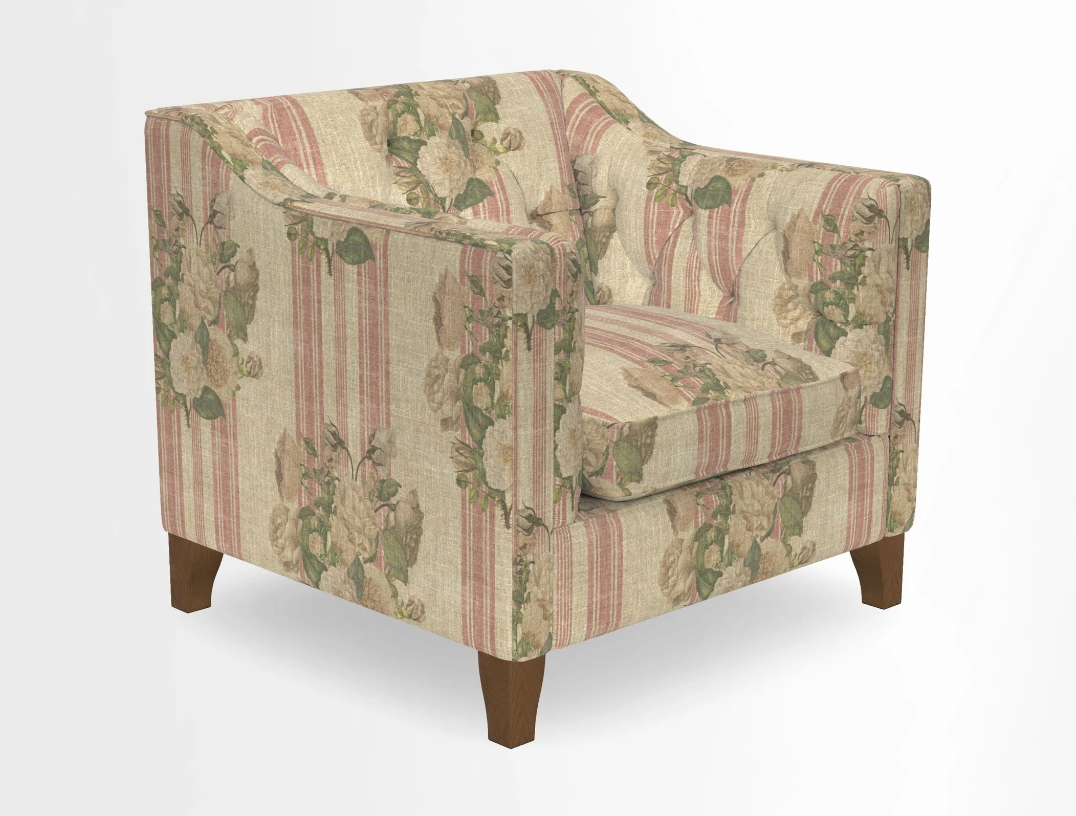 Haresfield Dipped Arm Chair in Two Tone Plain Biscuit