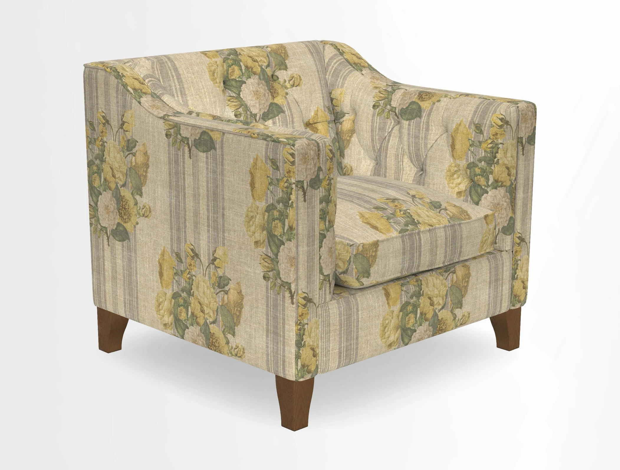 Haresfield Dipped Arm Chair in Two Tone Plain Biscuit