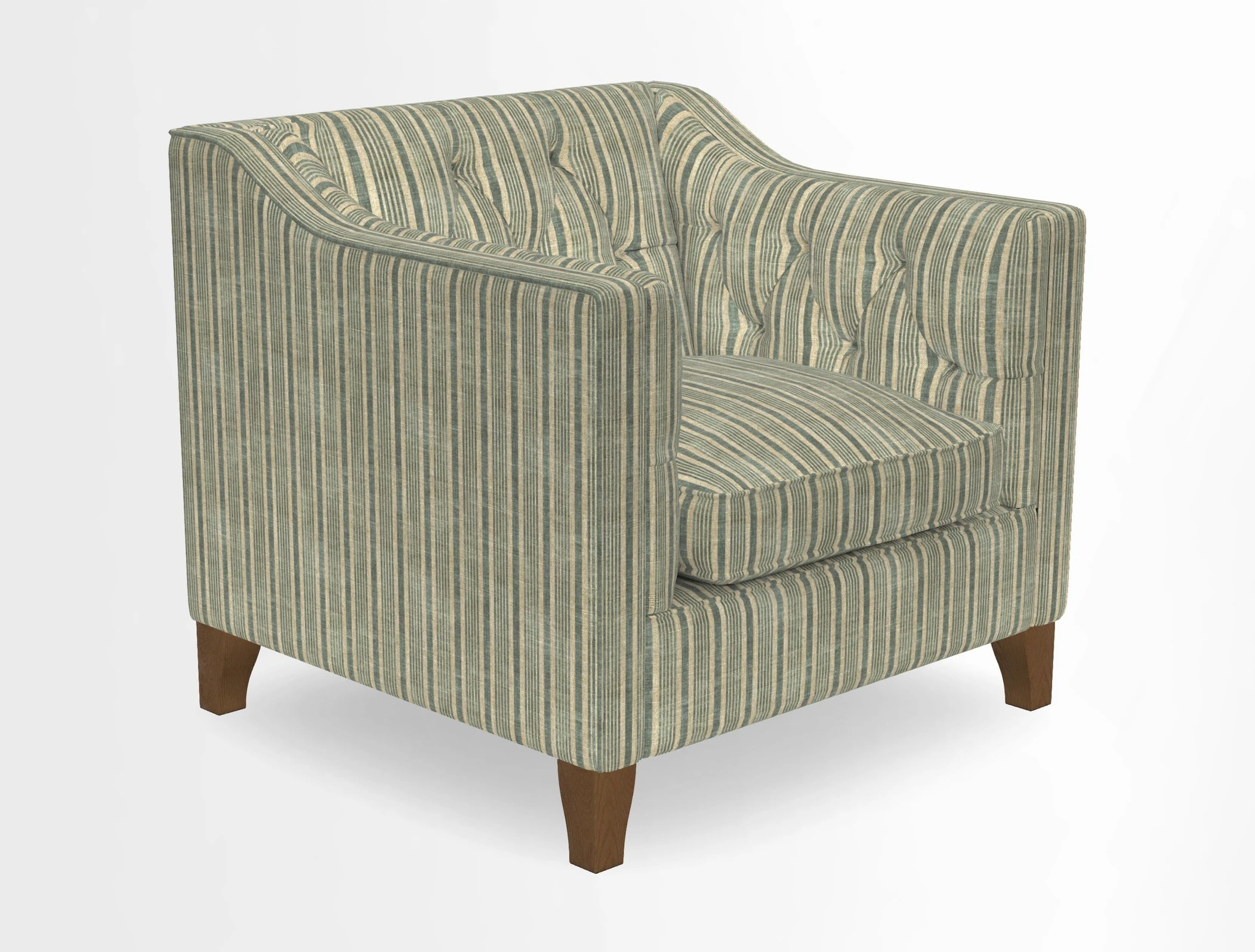 Haresfield Dipped Arm Chair in Two Tone Plain Biscuit