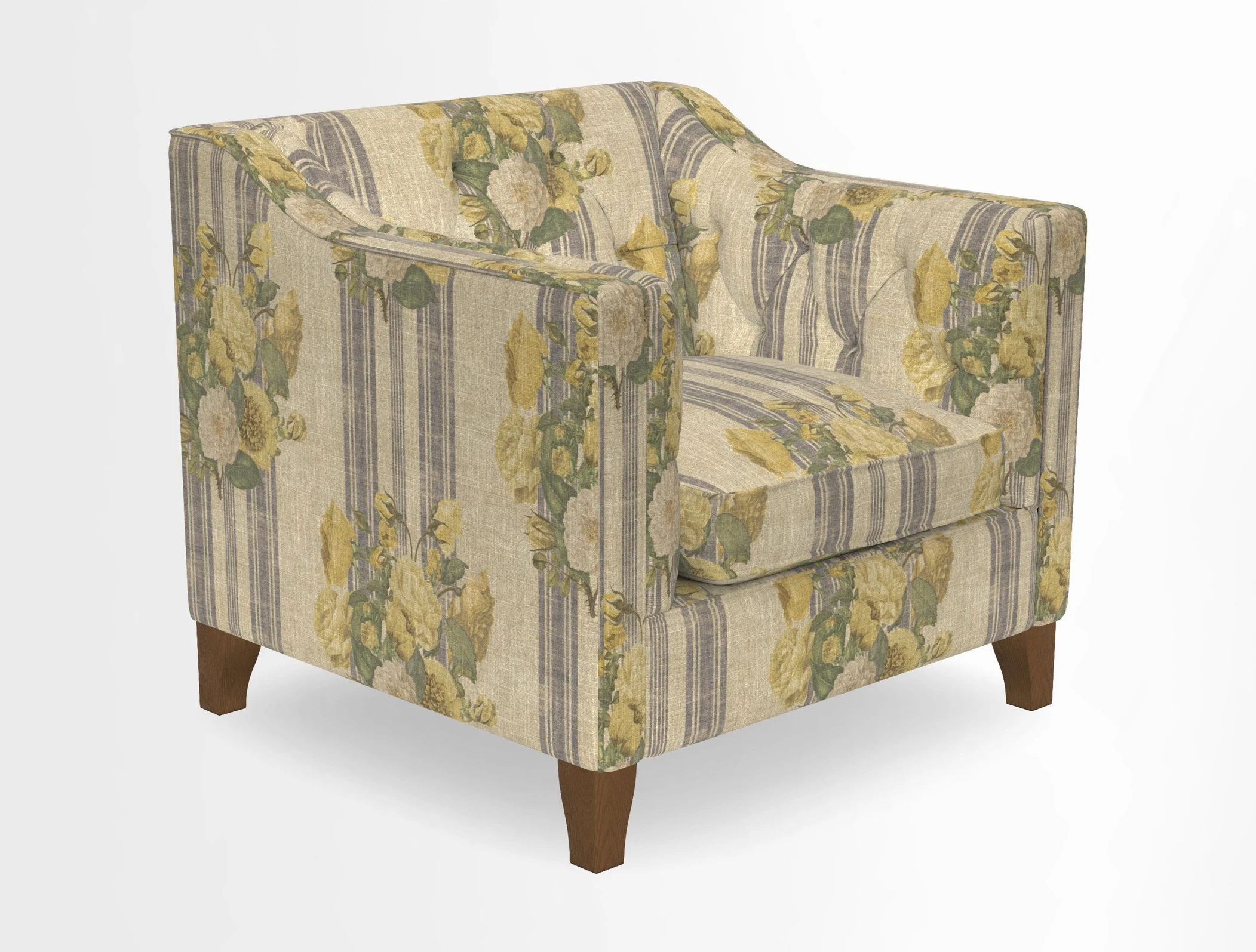 Haresfield Dipped Arm Chair in Two Tone Plain Biscuit