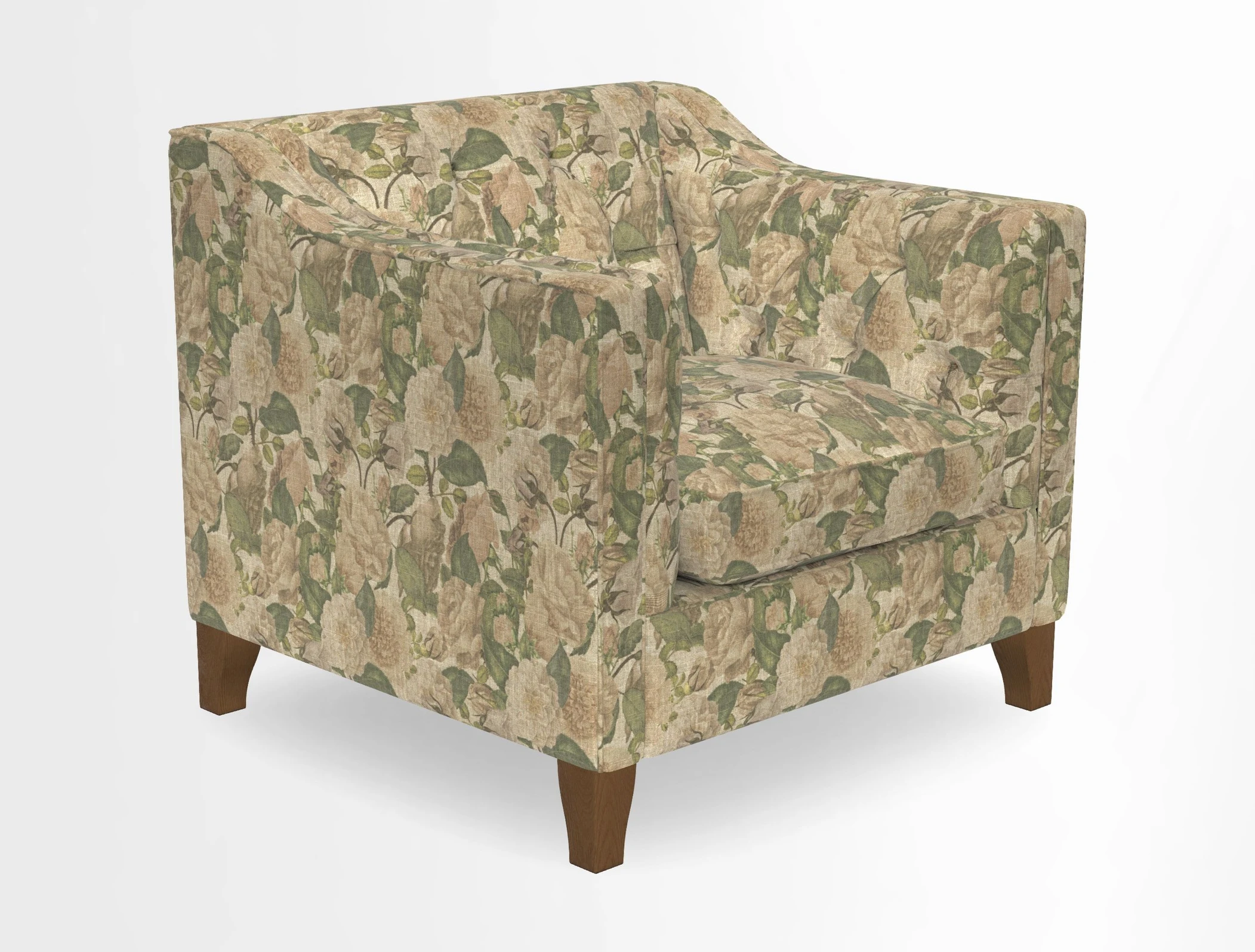 Haresfield Dipped Arm Chair in Two Tone Plain Biscuit
