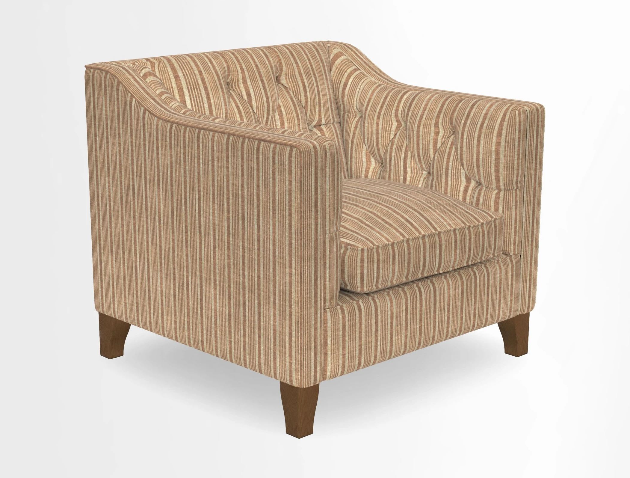 Haresfield Dipped Arm Chair in Two Tone Plain Biscuit