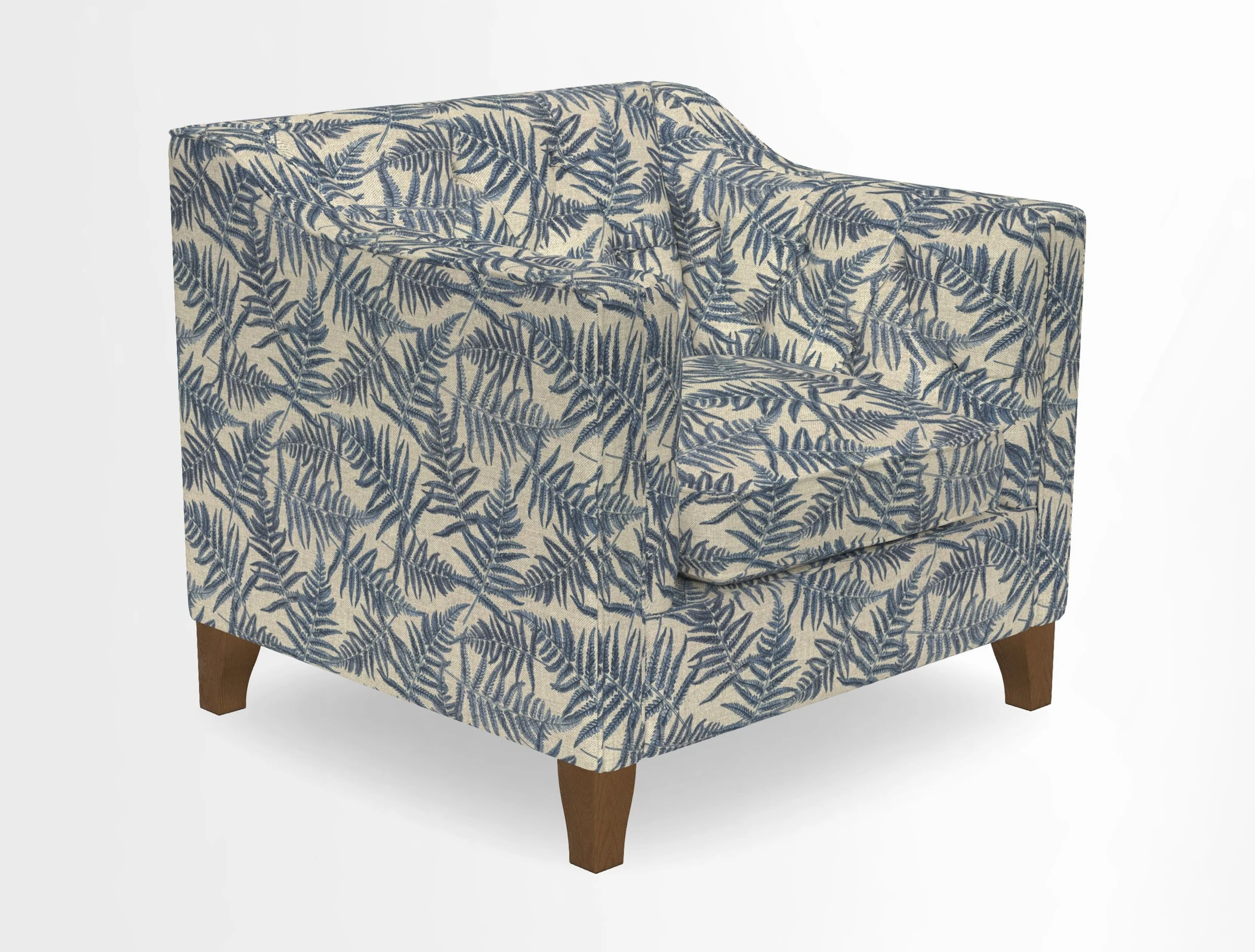 Haresfield Dipped Arm Chair in Two Tone Plain Biscuit