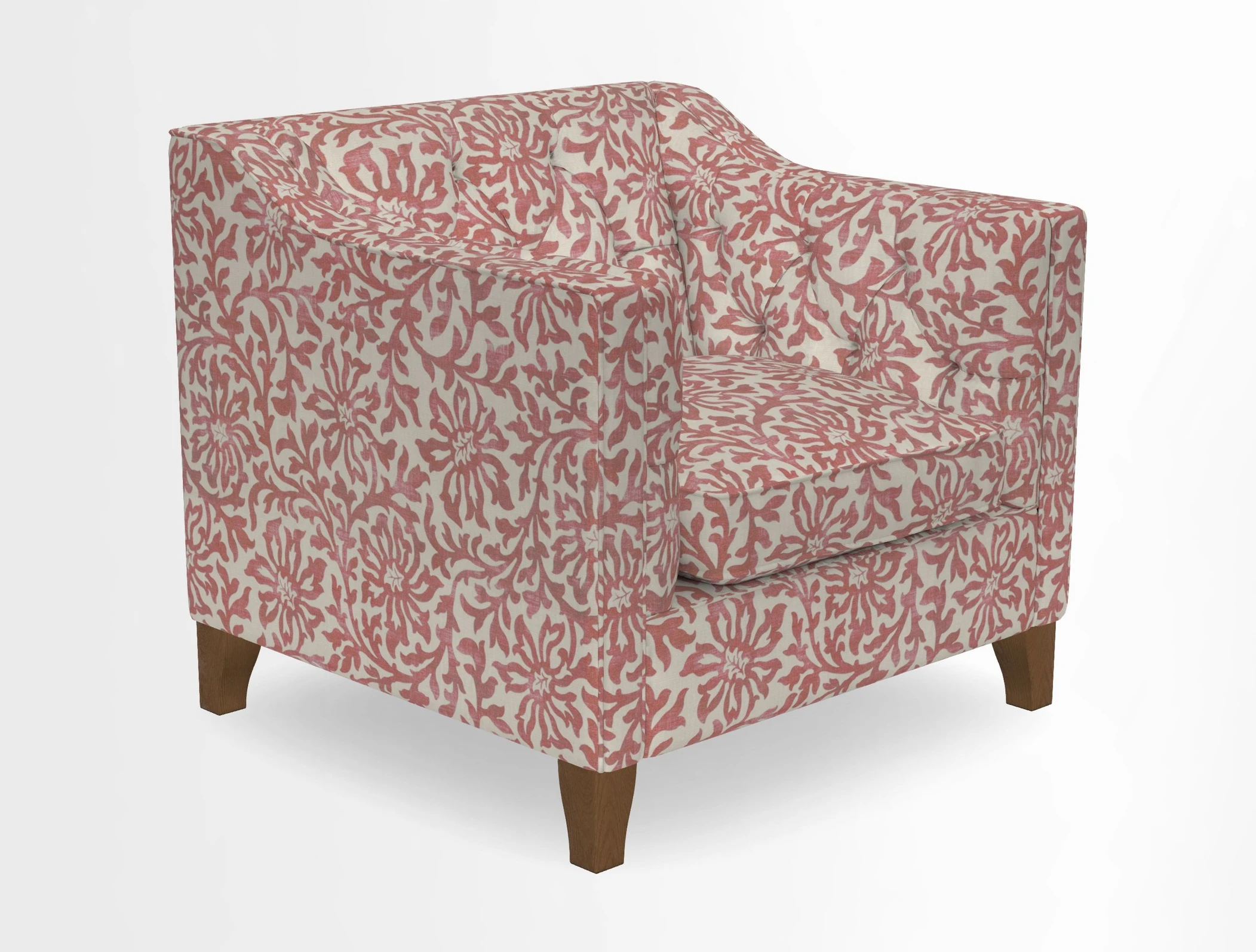 Haresfield Dipped Arm Chair in Two Tone Plain Biscuit