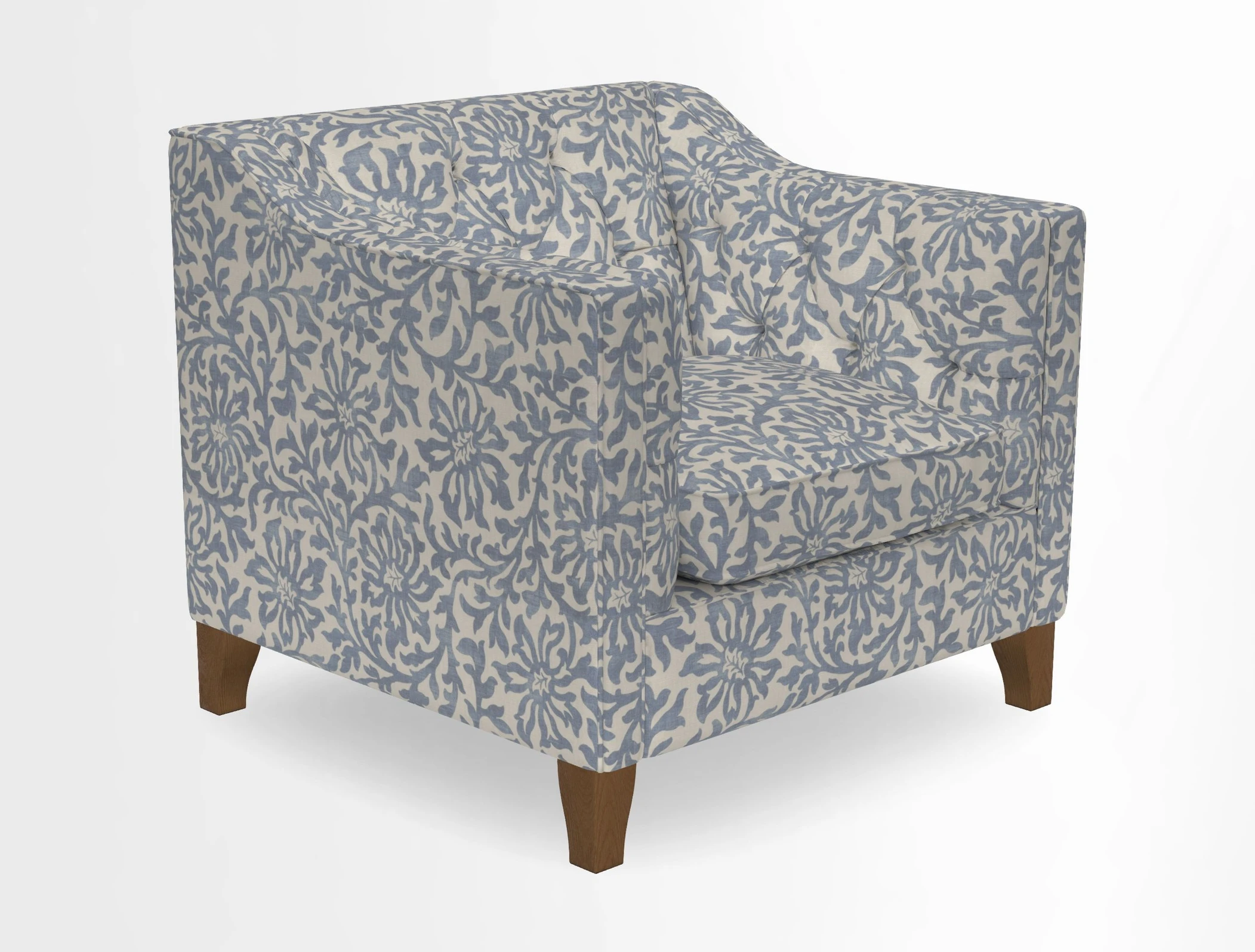 Haresfield Dipped Arm Chair in Two Tone Plain Biscuit