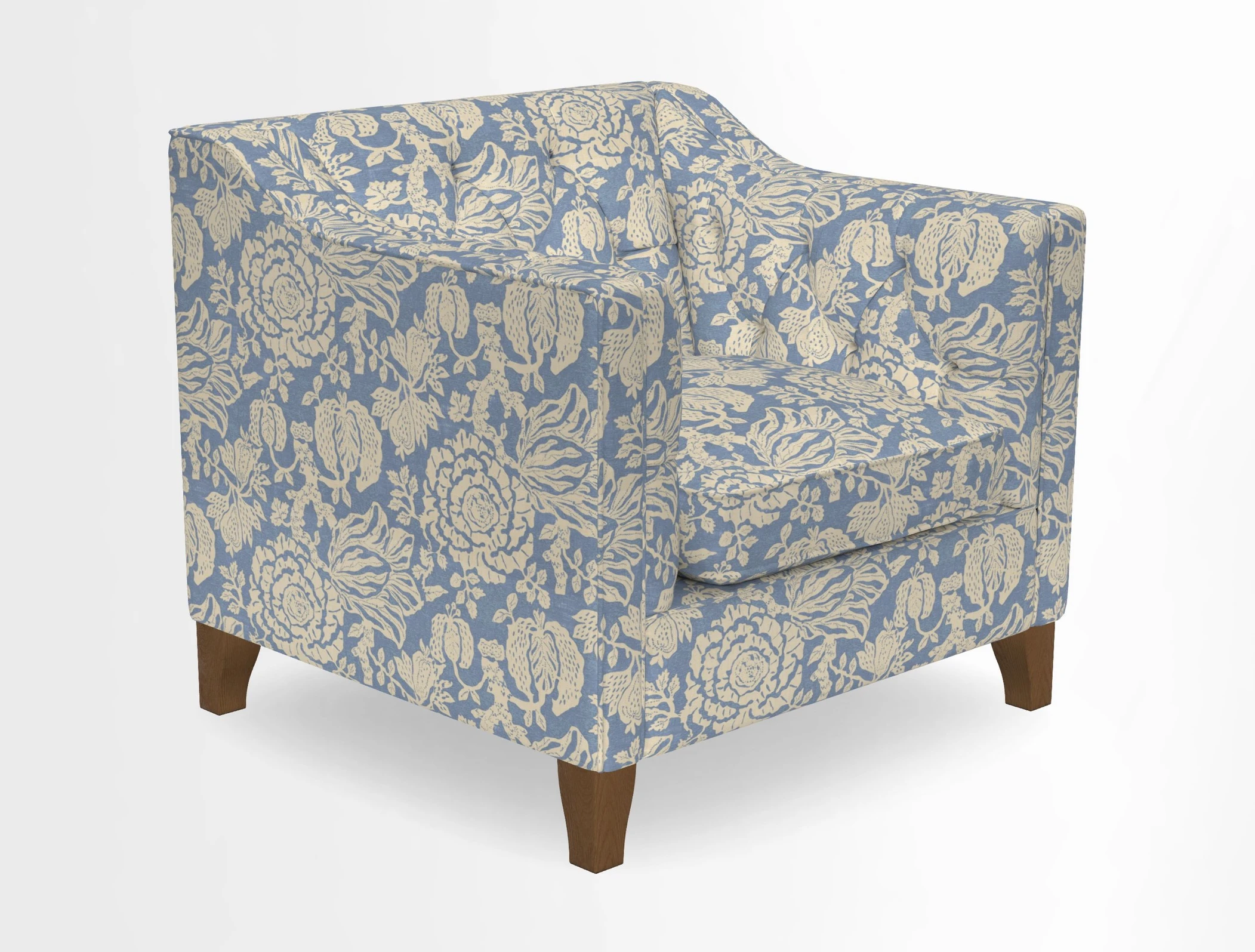 Haresfield Dipped Arm Chair in Two Tone Plain Biscuit