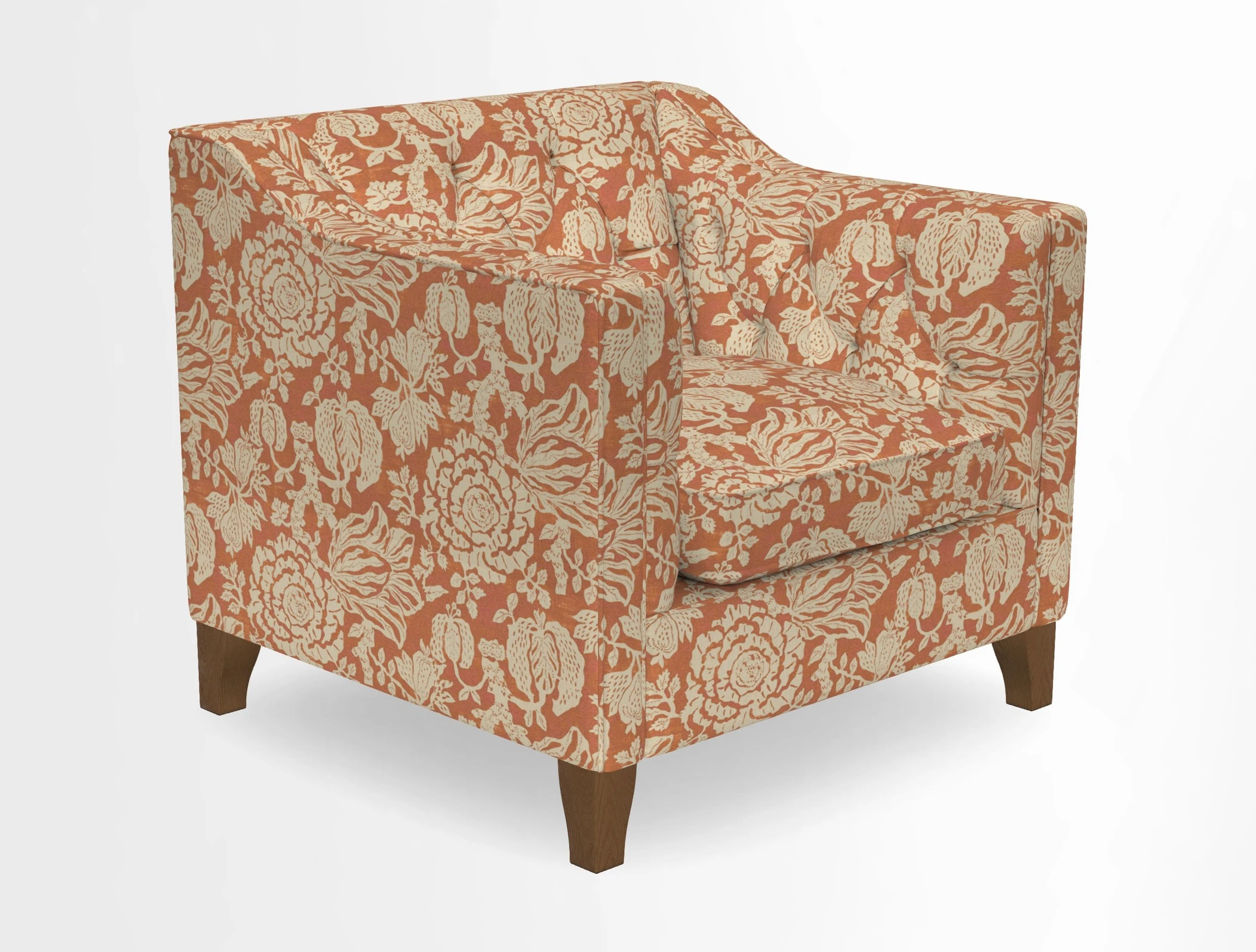 Haresfield Dipped Arm Chair in Two Tone Plain Biscuit