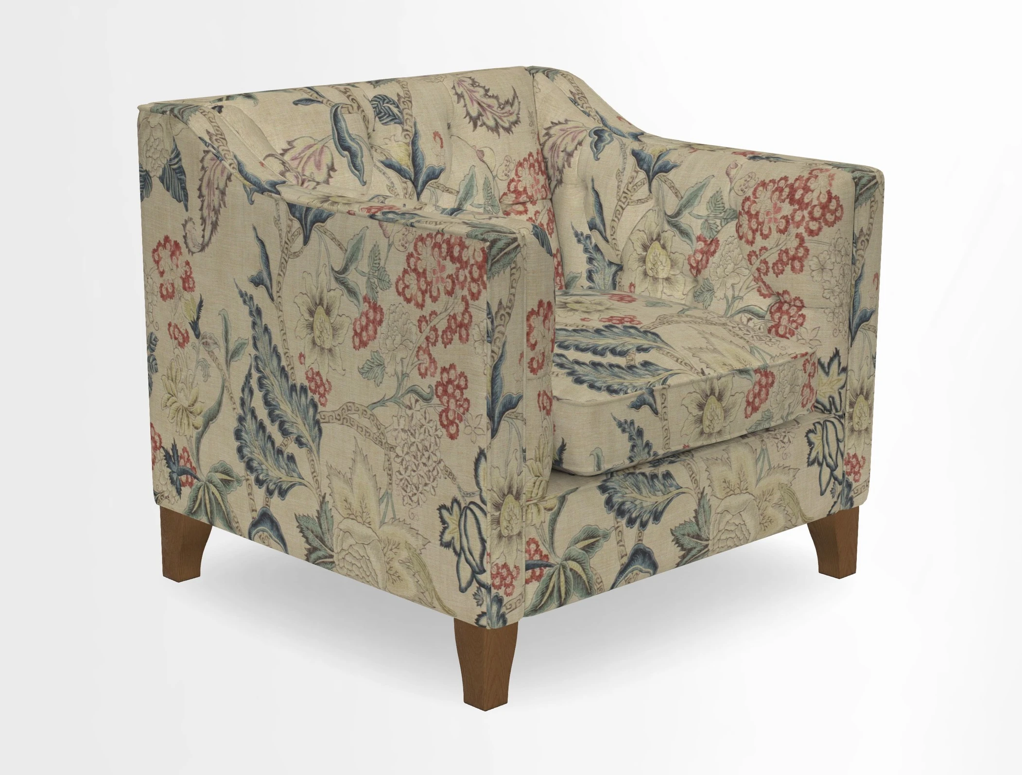 Haresfield Dipped Arm Chair in Two Tone Plain Biscuit