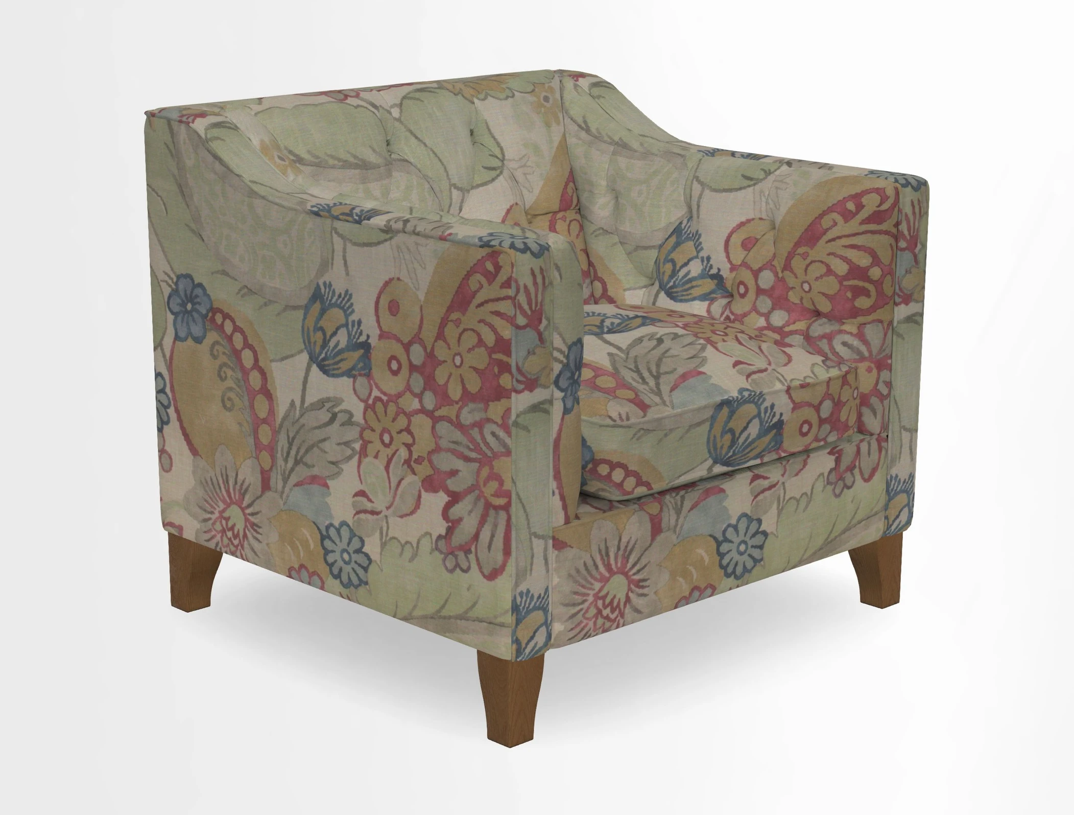 Haresfield Dipped Arm Chair in Two Tone Plain Biscuit