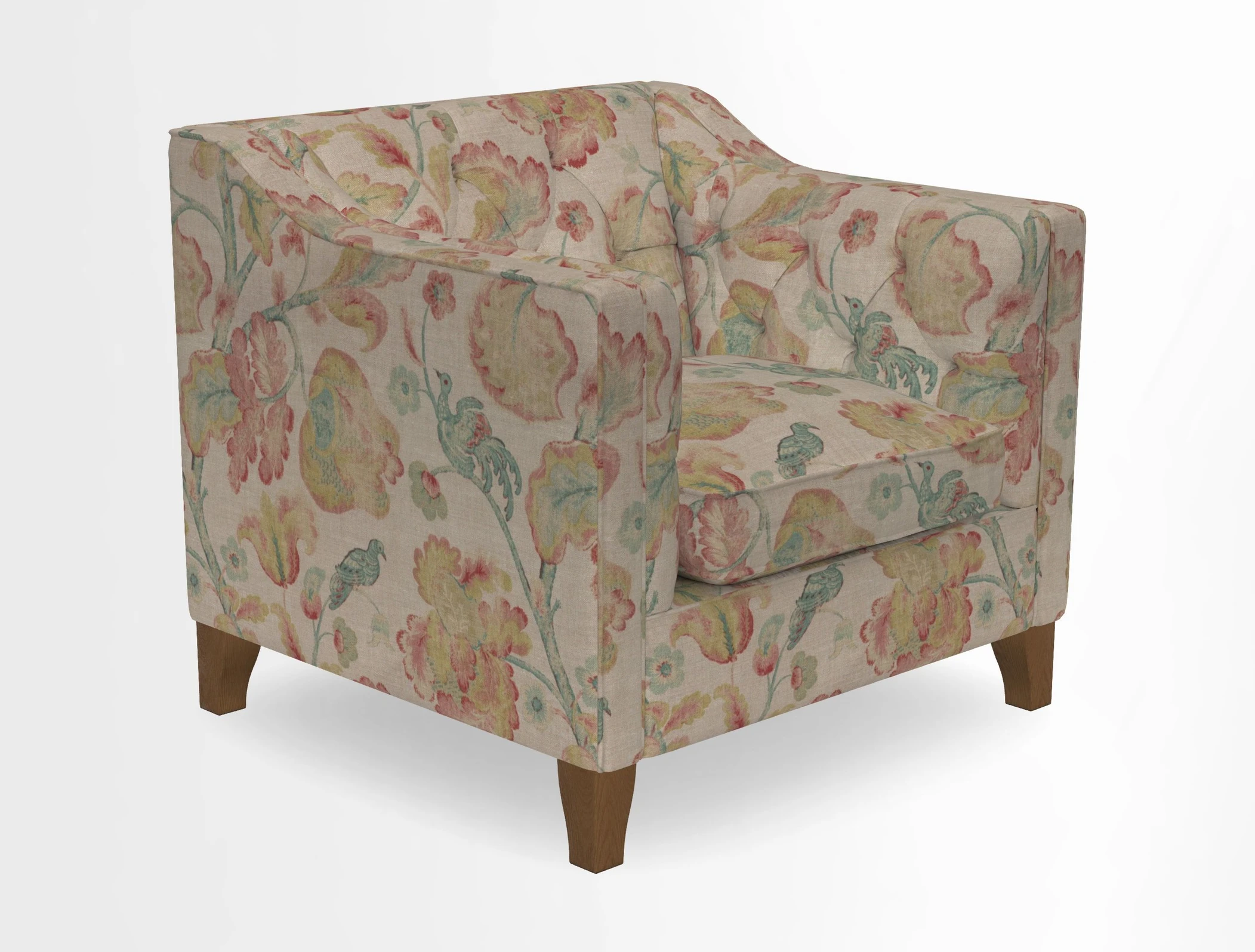 Haresfield Dipped Arm Chair in Two Tone Plain Biscuit