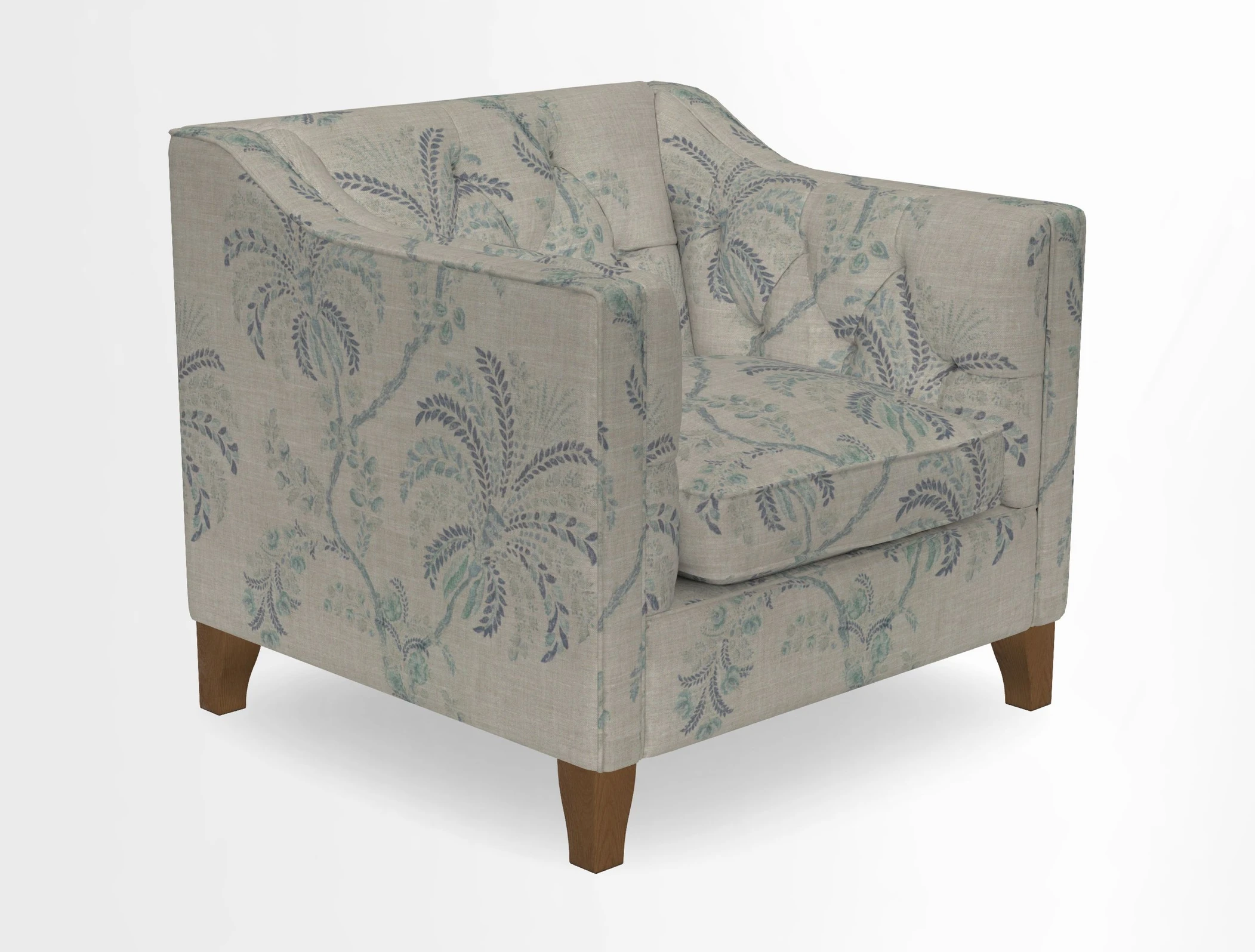 Haresfield Dipped Arm Chair in Two Tone Plain Biscuit