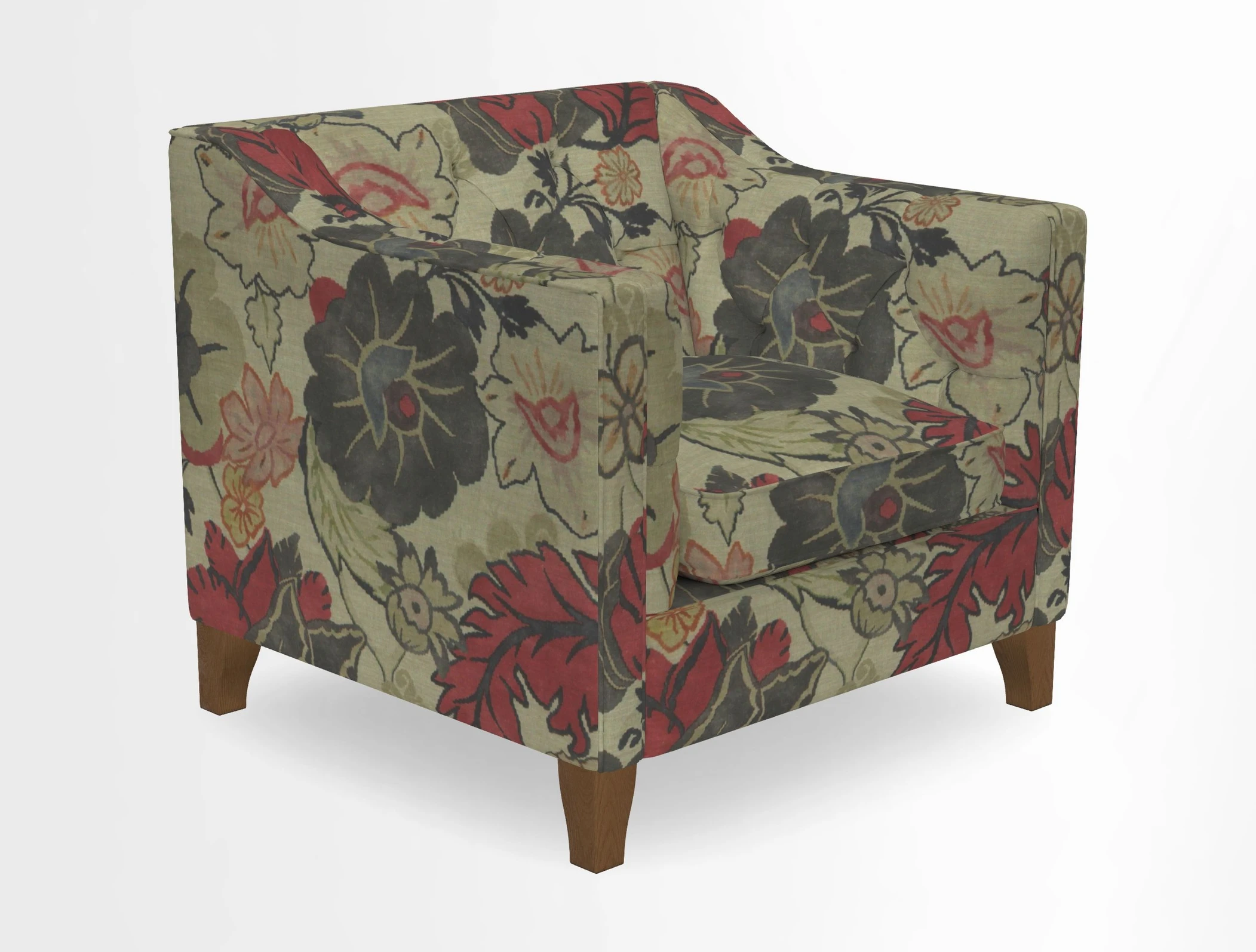 Haresfield Dipped Arm Chair in Two Tone Plain Biscuit
