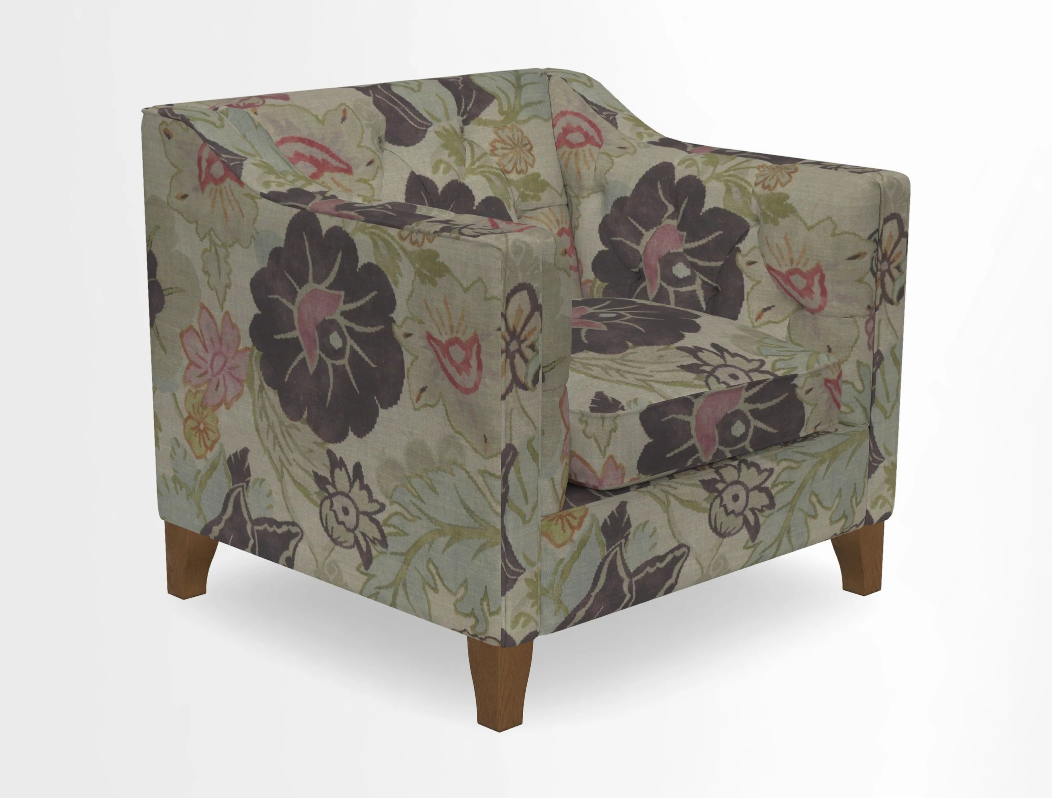 Haresfield Dipped Arm Chair in Two Tone Plain Biscuit