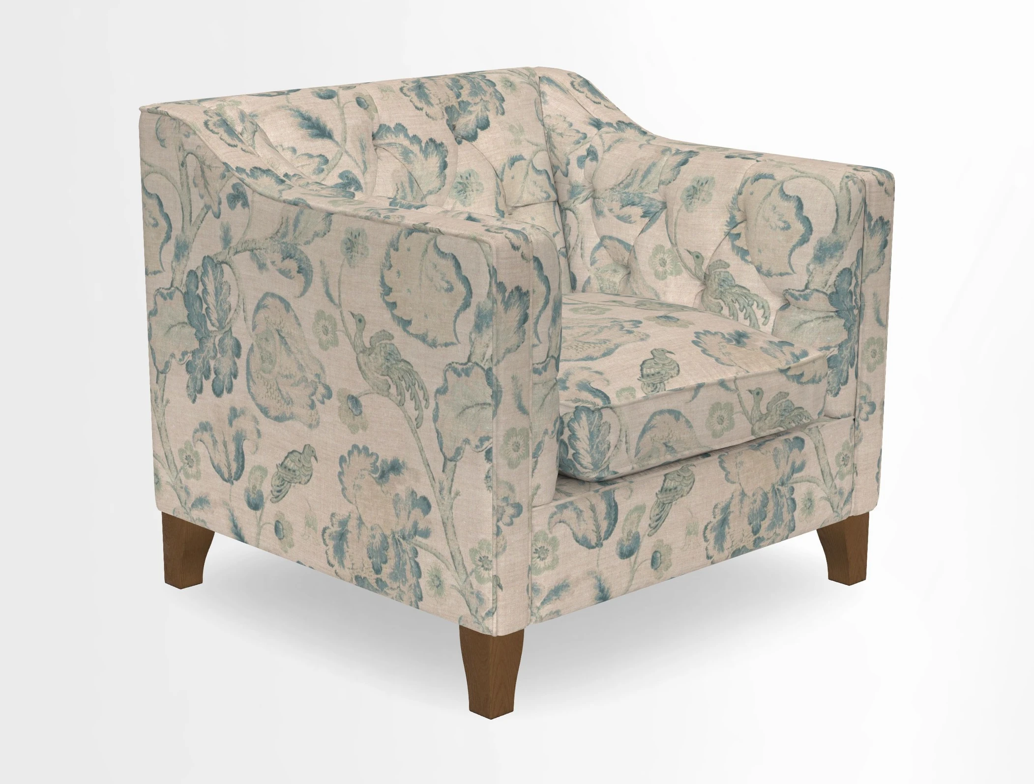 Haresfield Dipped Arm Chair in Two Tone Plain Biscuit