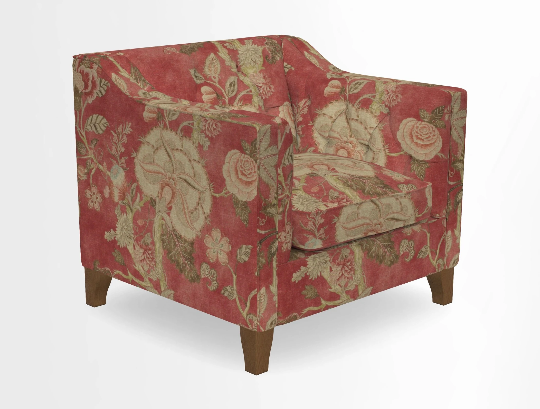 Haresfield Dipped Arm Chair in Two Tone Plain Biscuit