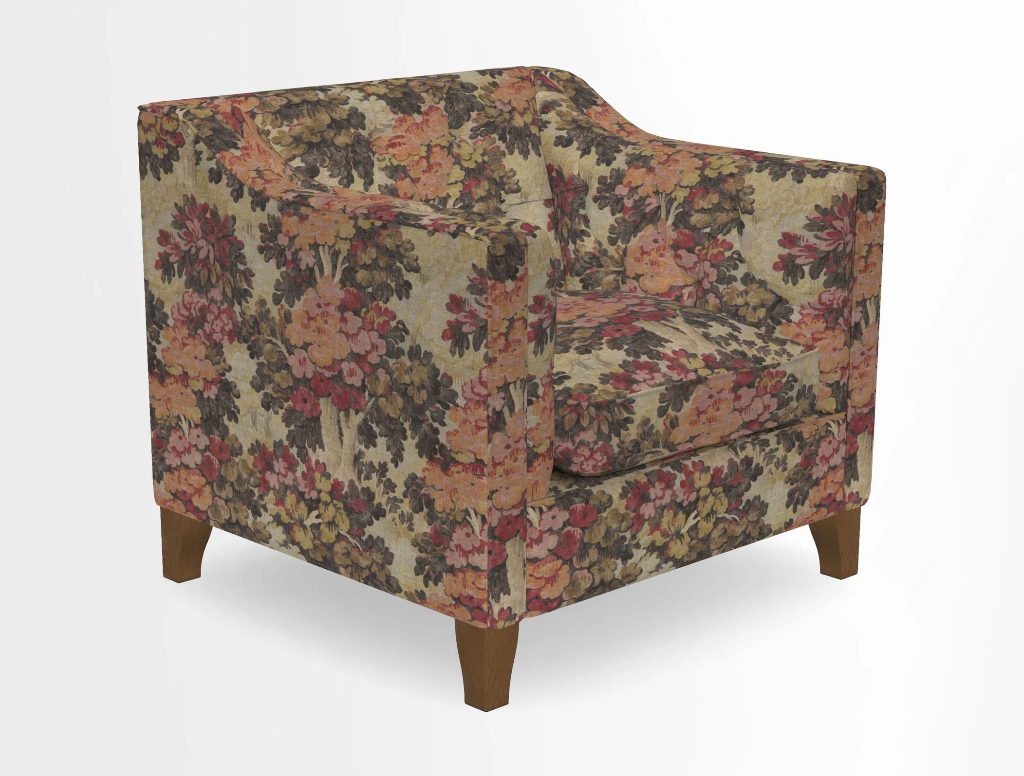 Haresfield Dipped Arm Chair in Two Tone Plain Biscuit
