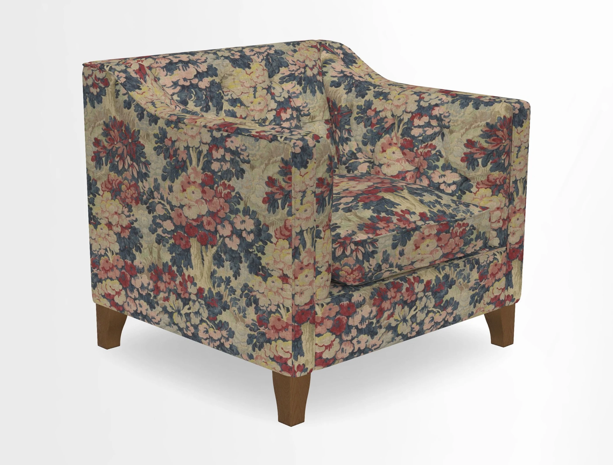 Haresfield Dipped Arm Chair in Two Tone Plain Biscuit