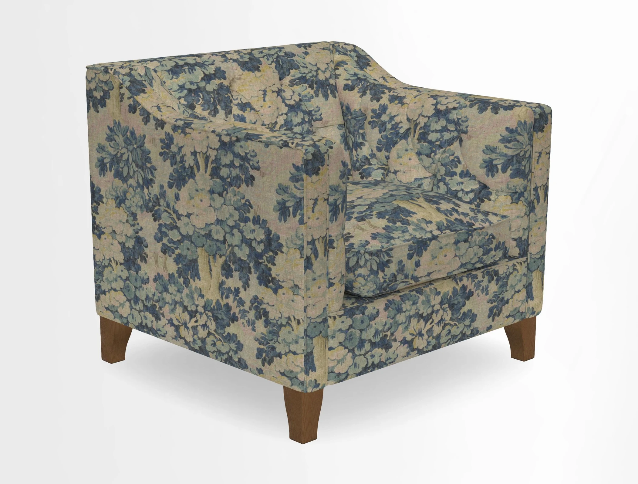 Haresfield Dipped Arm Chair in Two Tone Plain Biscuit