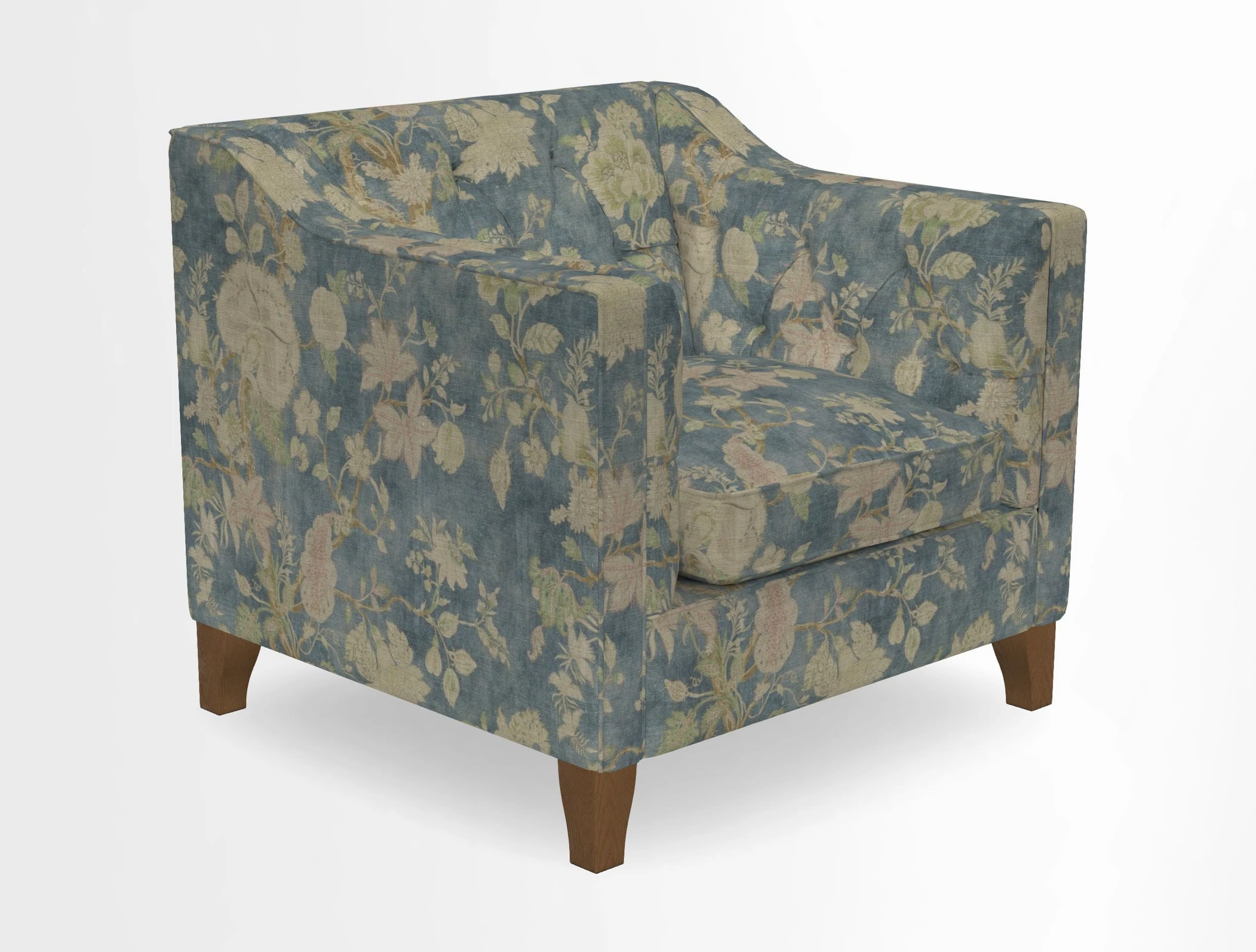 Haresfield Dipped Arm Chair in Two Tone Plain Biscuit